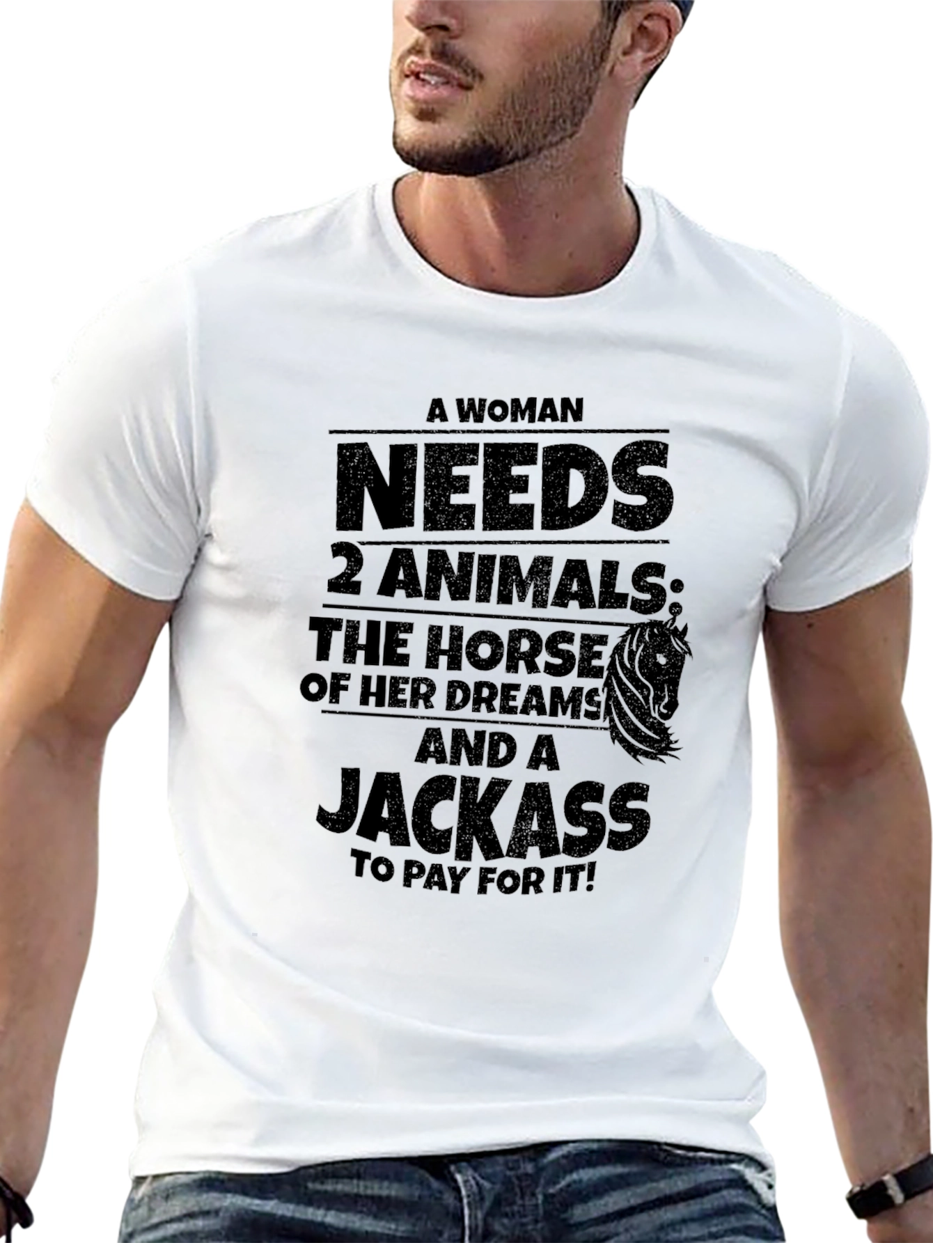 Funny Woman Needs 2 Animals T-Shirt