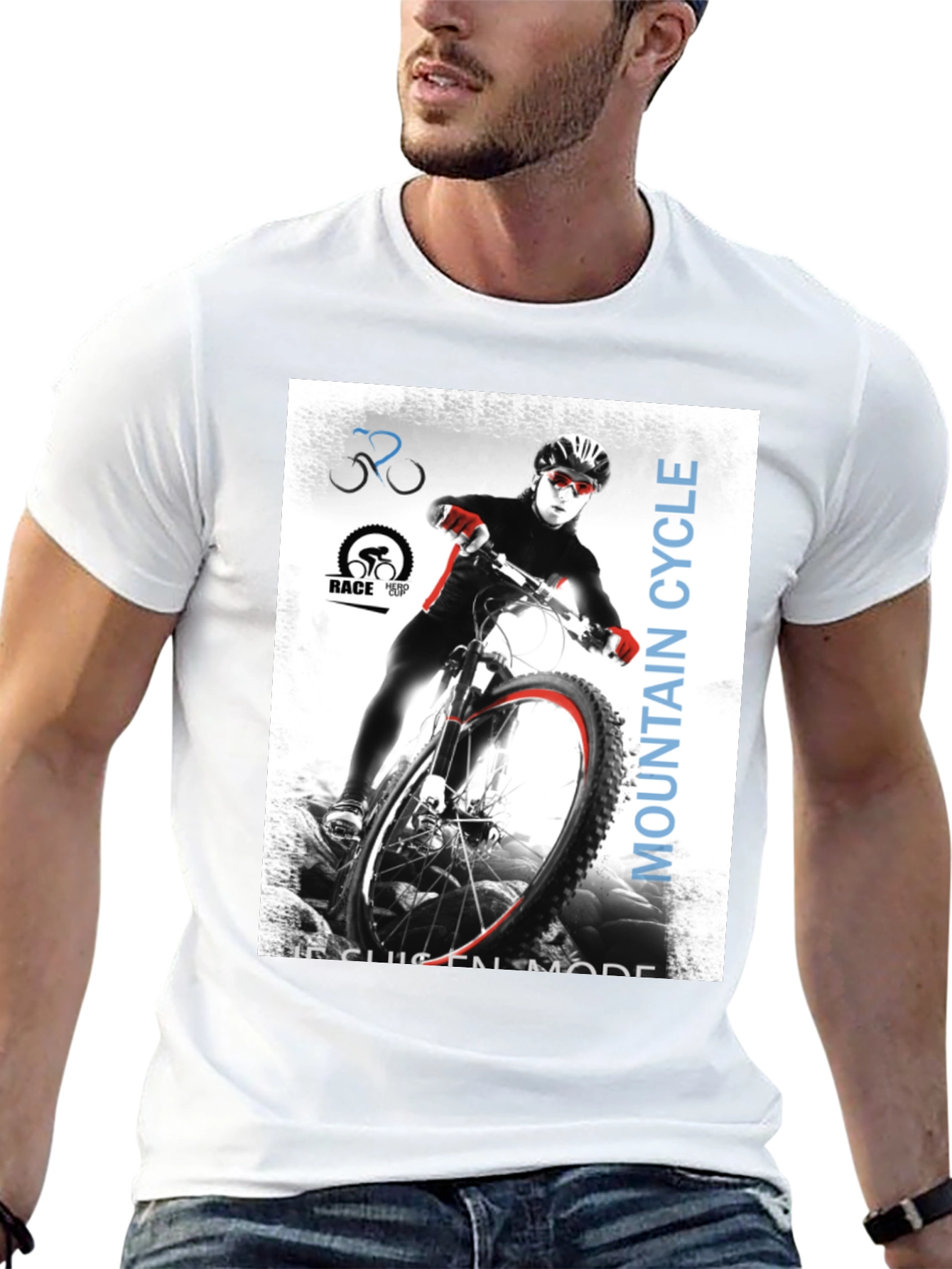 Mountain Cycle T-Shirt - Black Graphic Tee