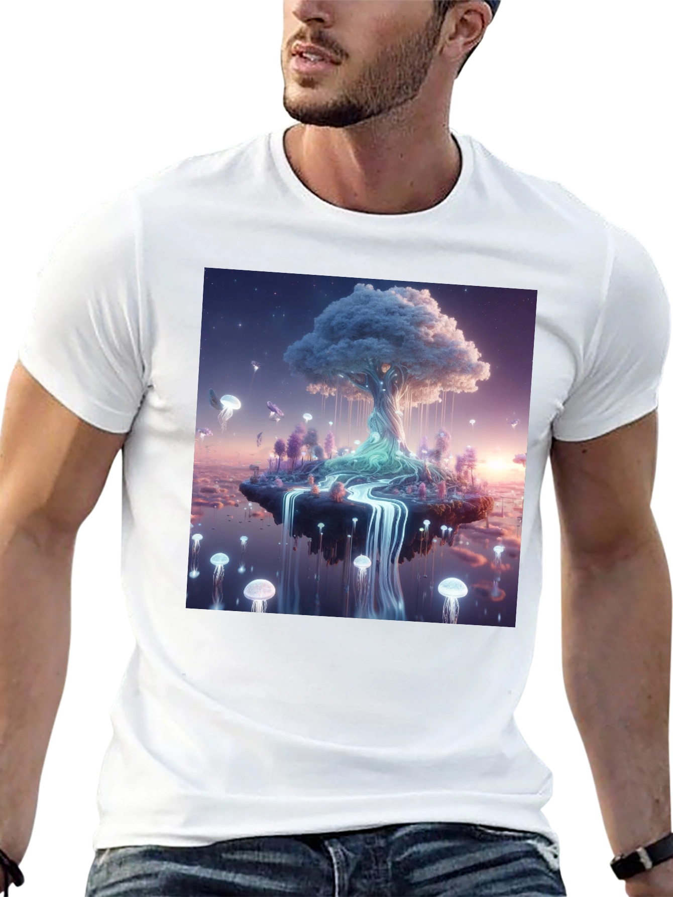 Dreamscape Tree Black T-Shirt