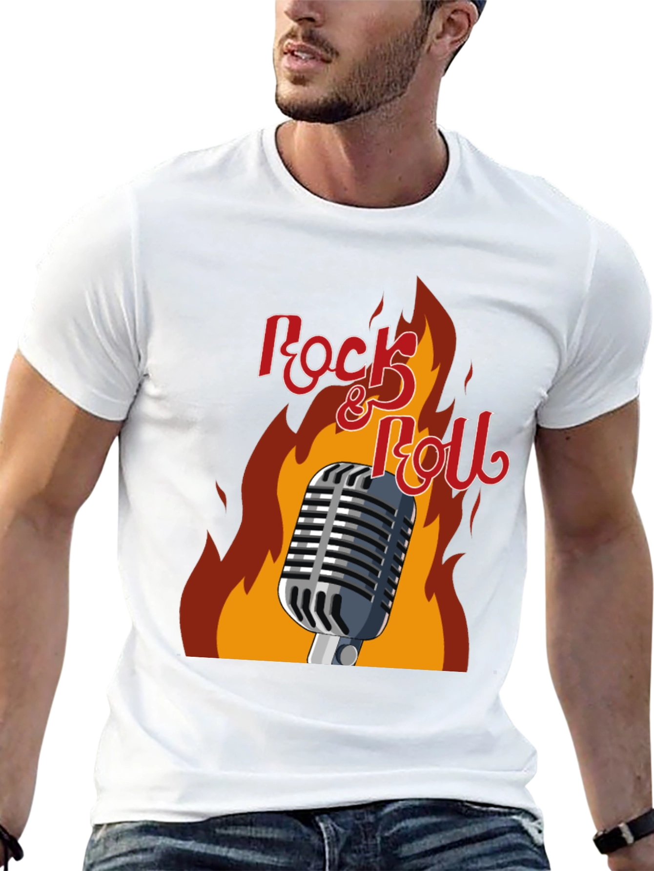 Rock & Roll Graphic T-Shirt