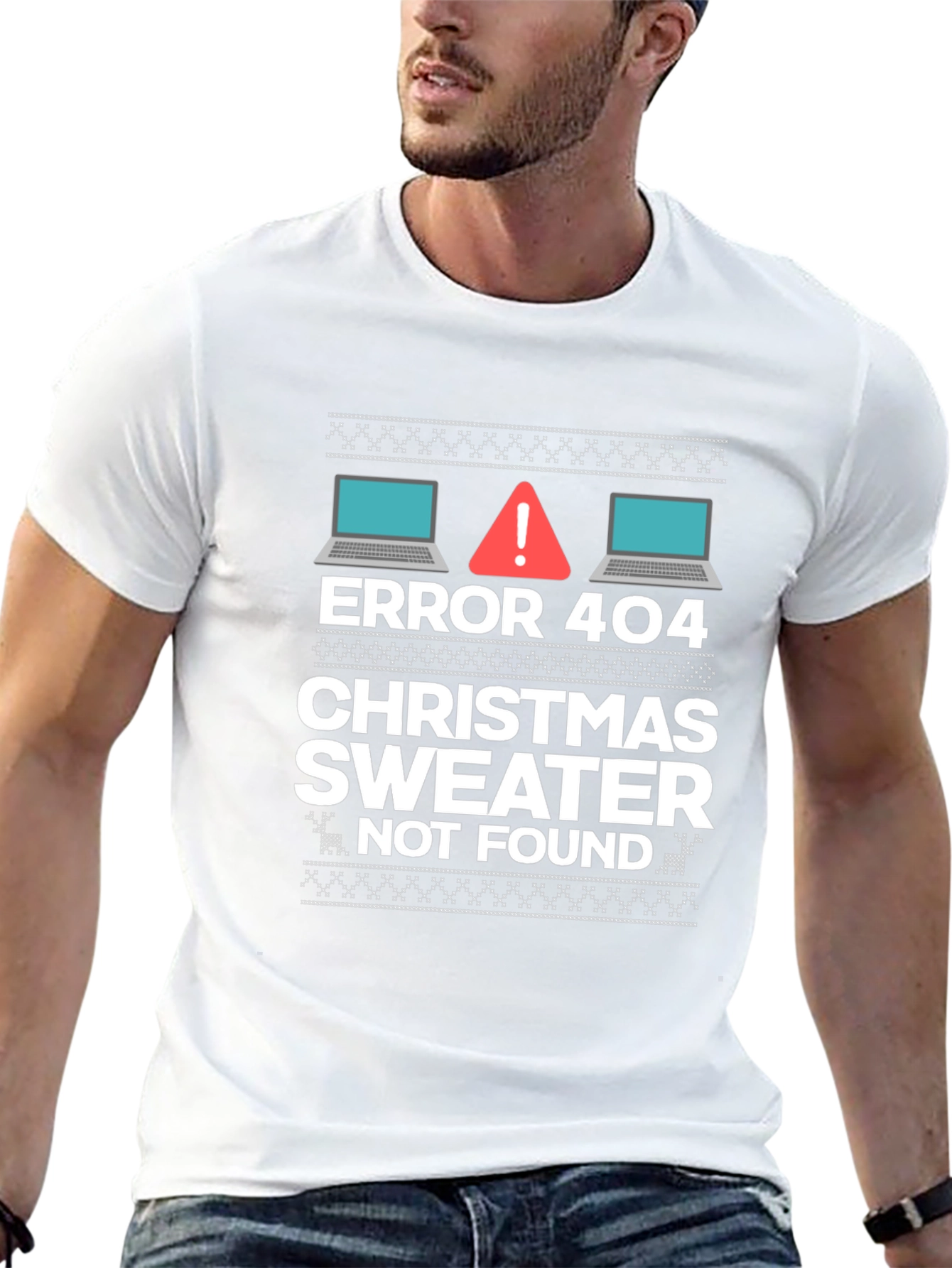 Error 404 Christmas Sweater Not Found T-Shirt