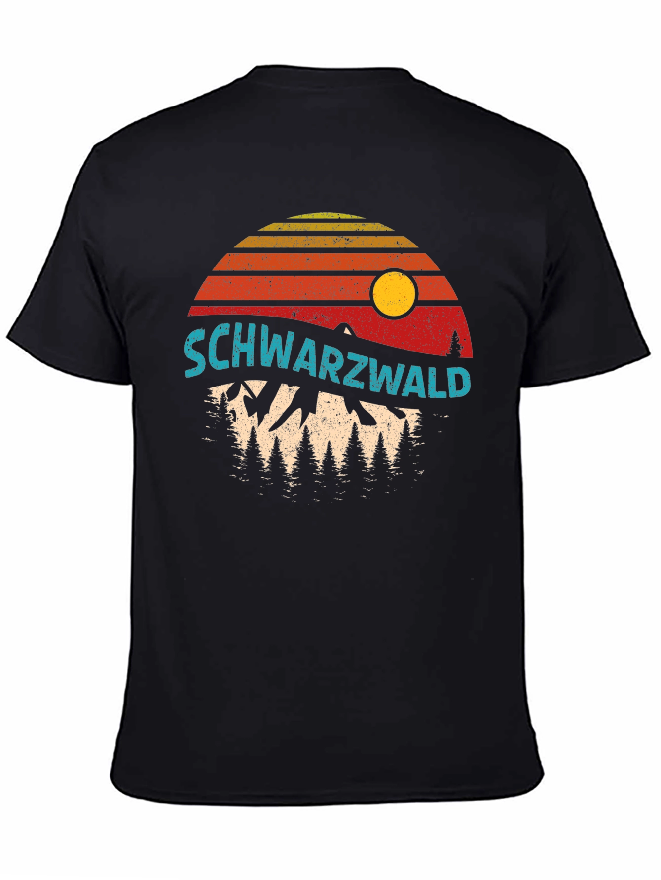 Schwarzwald Germany Retro Sunset T-Shirt