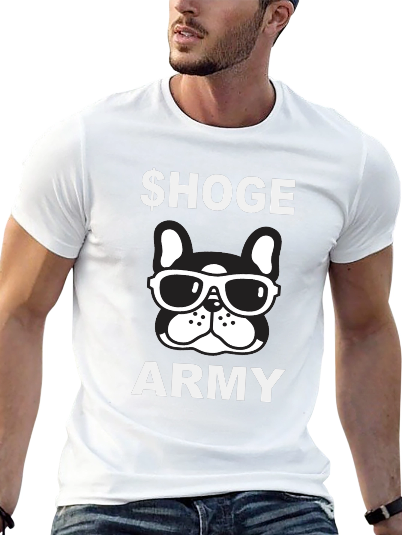 Hoge Army Bulldog Graphic Tee - Black Cotton Shirt