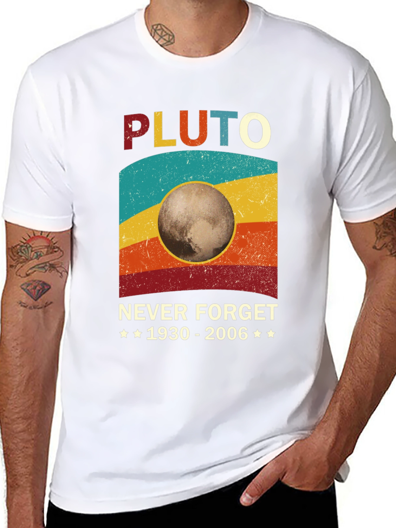 Retro Pluto Never Forget T-Shirt