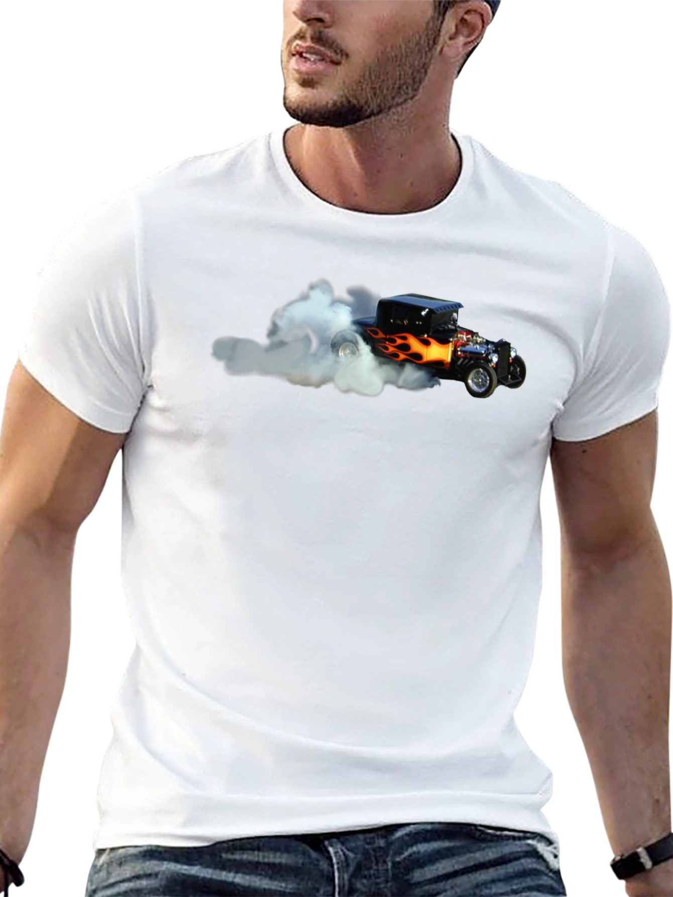 Hot Rod T-Shirt - Black - Car Graphic Tee