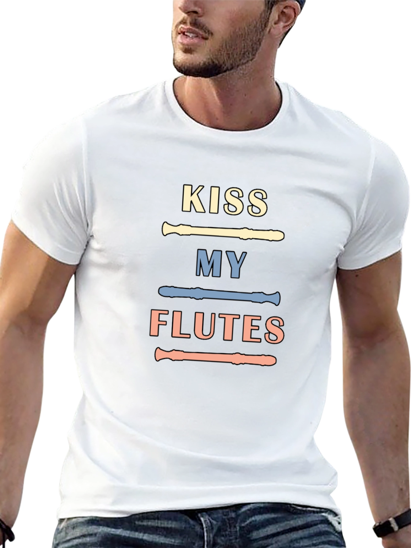 Kiss My Flutes T-Shirt - Music Lover Tee