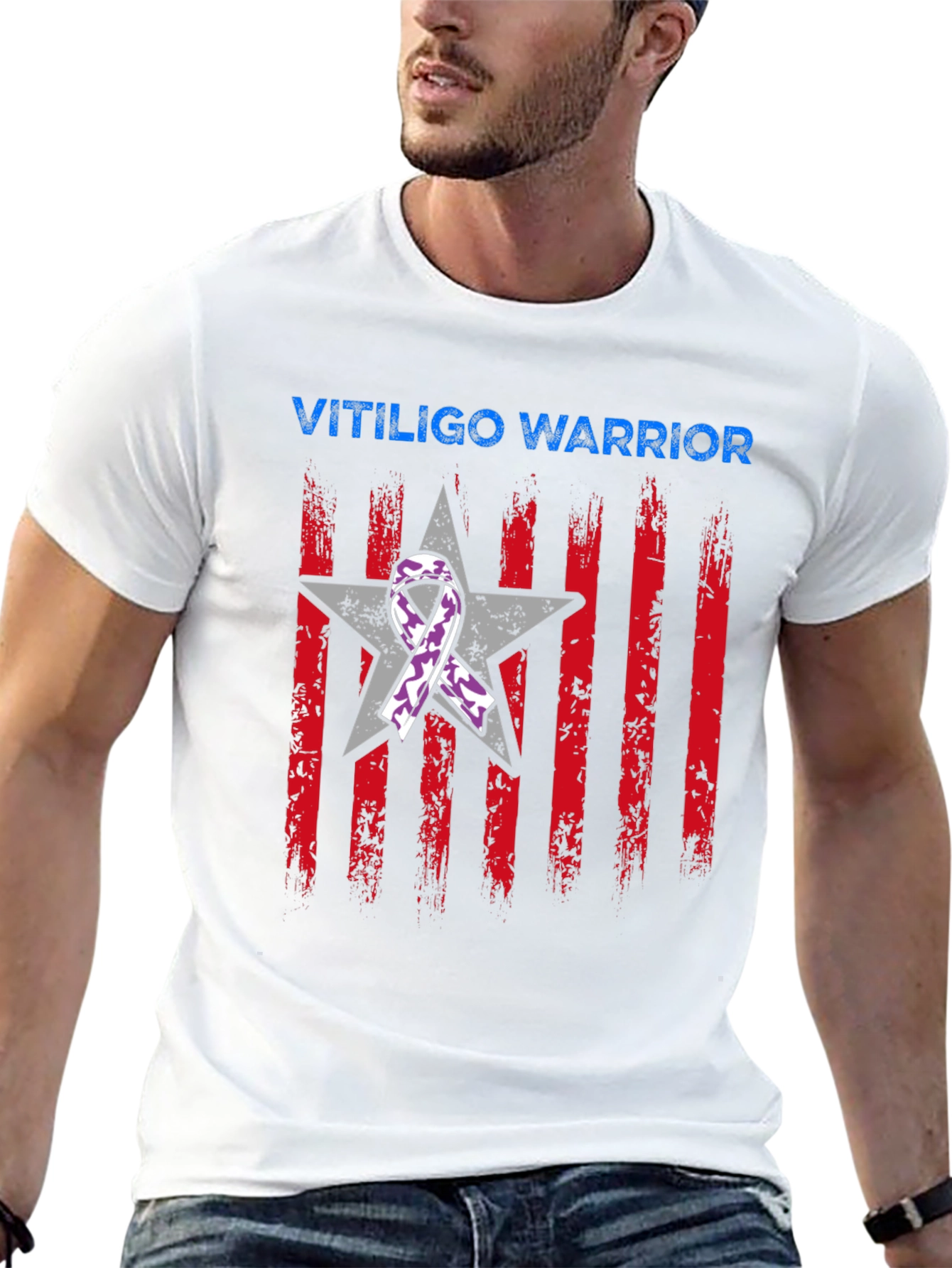 Vitiligo Warrior Graphic T-Shirt