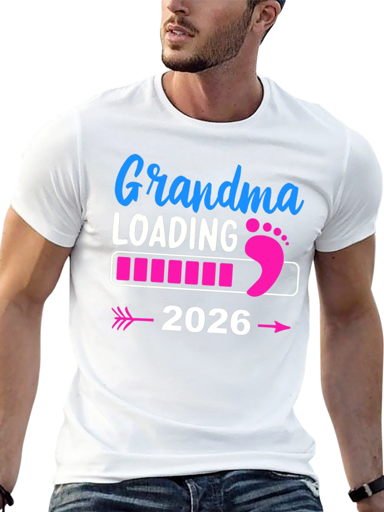 Grandma Loading 2026 Pregnancy Announcement T-Shirt