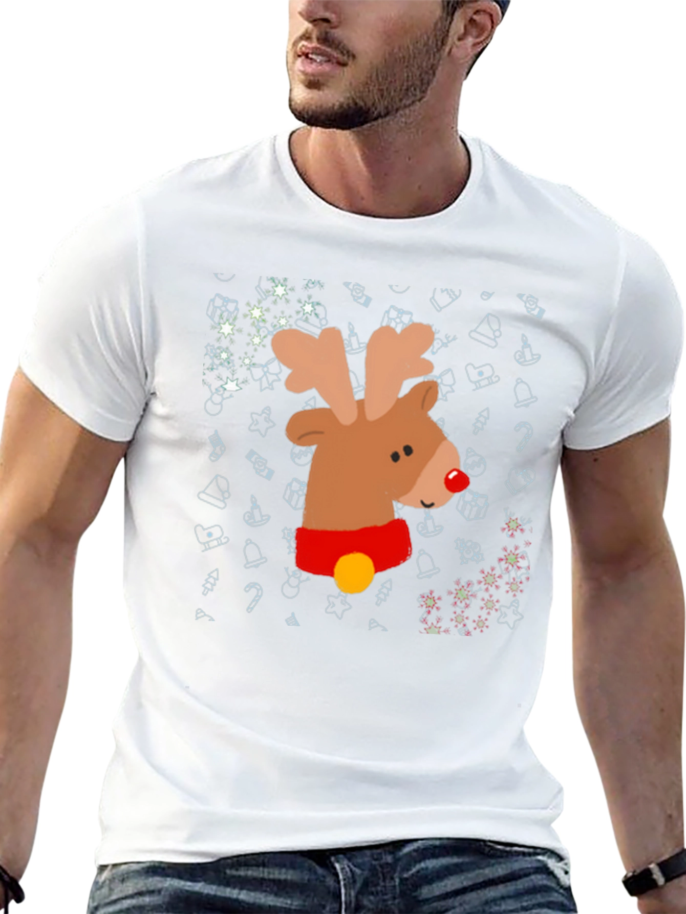 Festive Reindeer Christmas T-Shirt