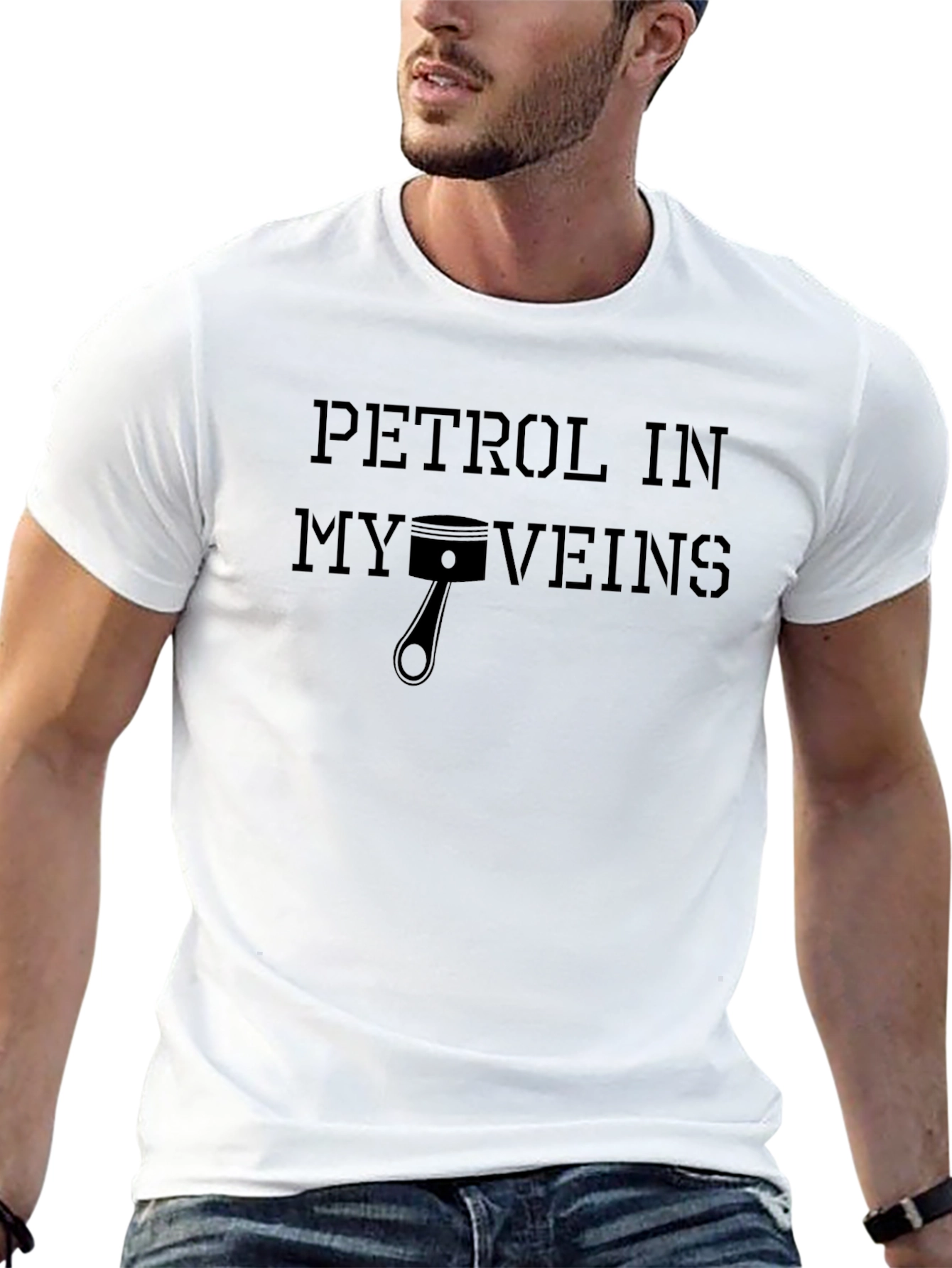 Petrol in My Veins T-Shirt - Automotive Enthusiast Tee