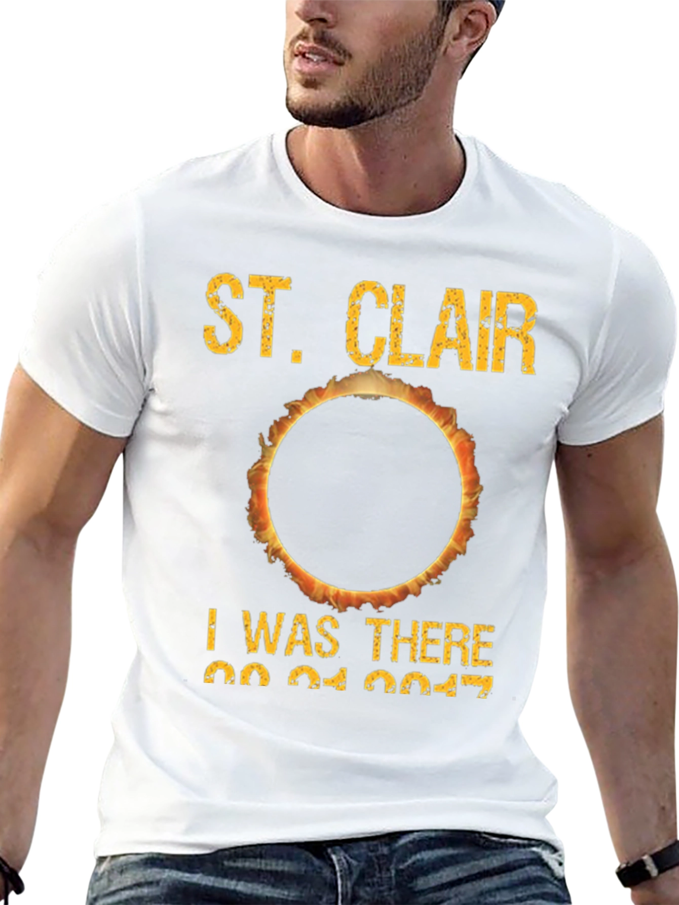 St. Clair Solar Eclipse 2017 Black T-Shirt