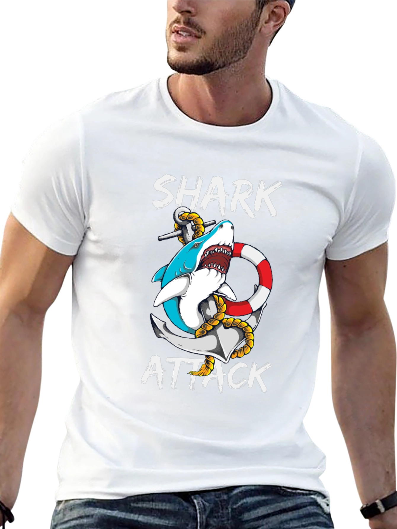 Shark Attack Graphic Tee
