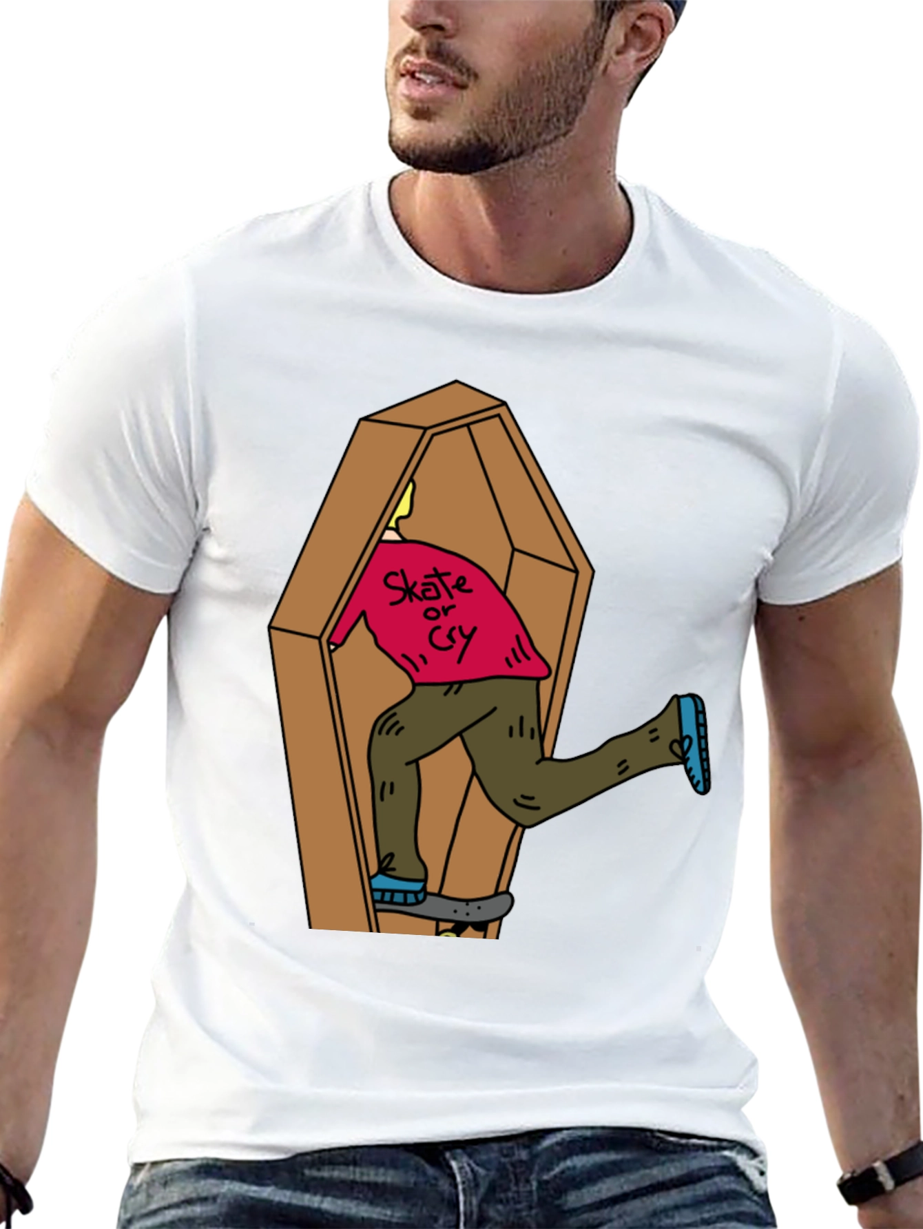Skate or Cry Coffin T-Shirt