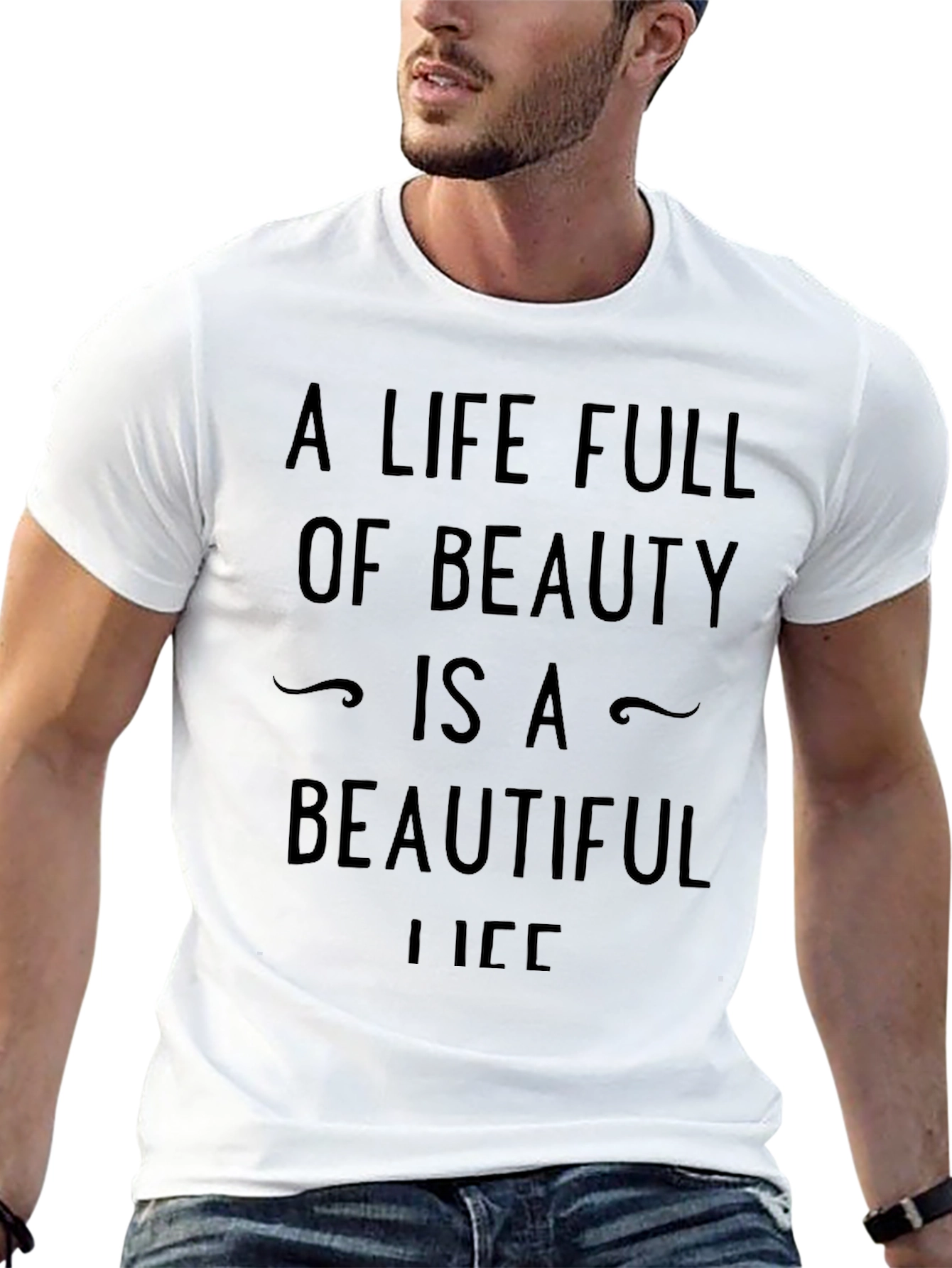 Beauty Life Black Graphic Tee