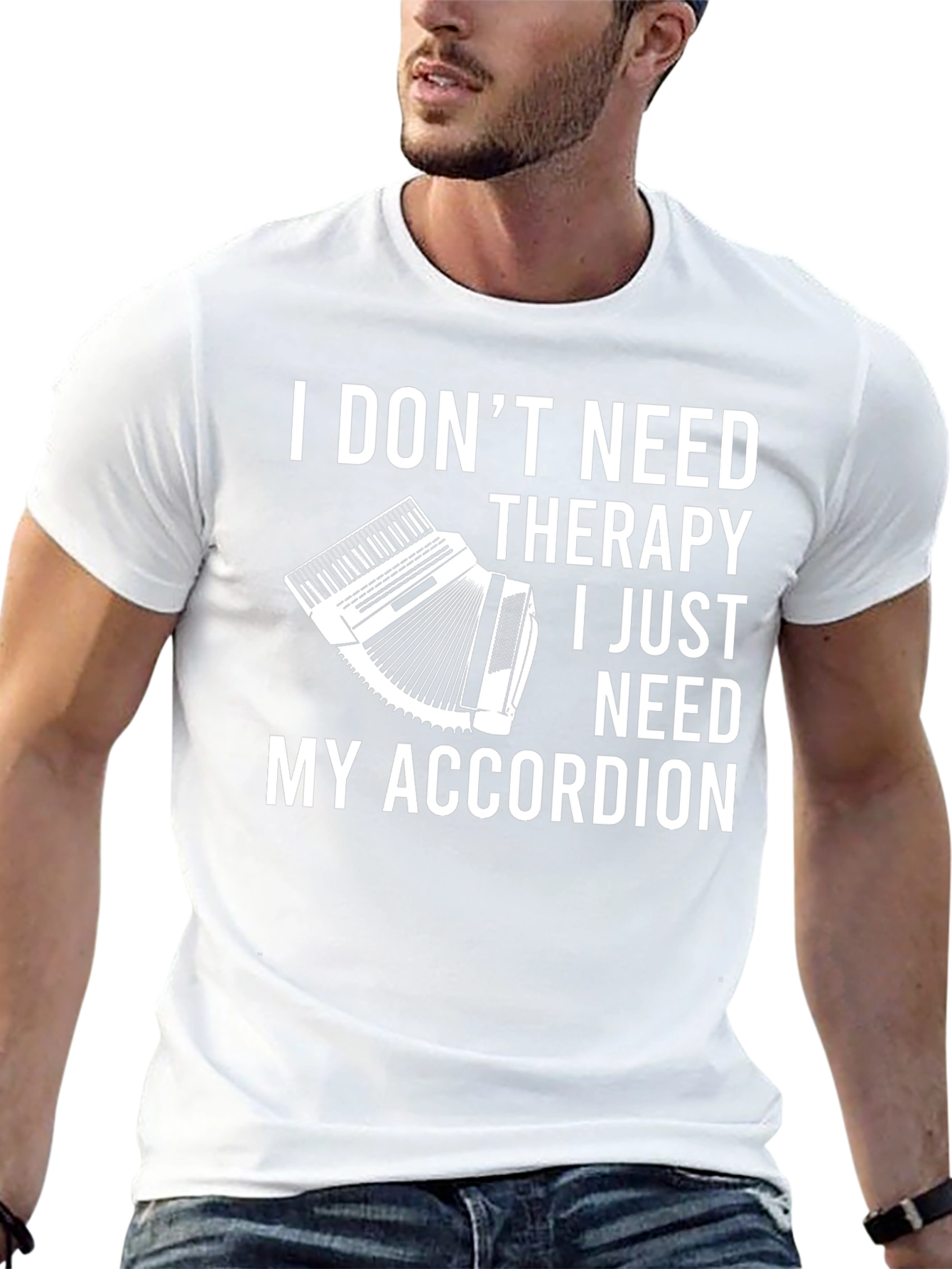 Accordion Therapy T-Shirt - Musician Gift