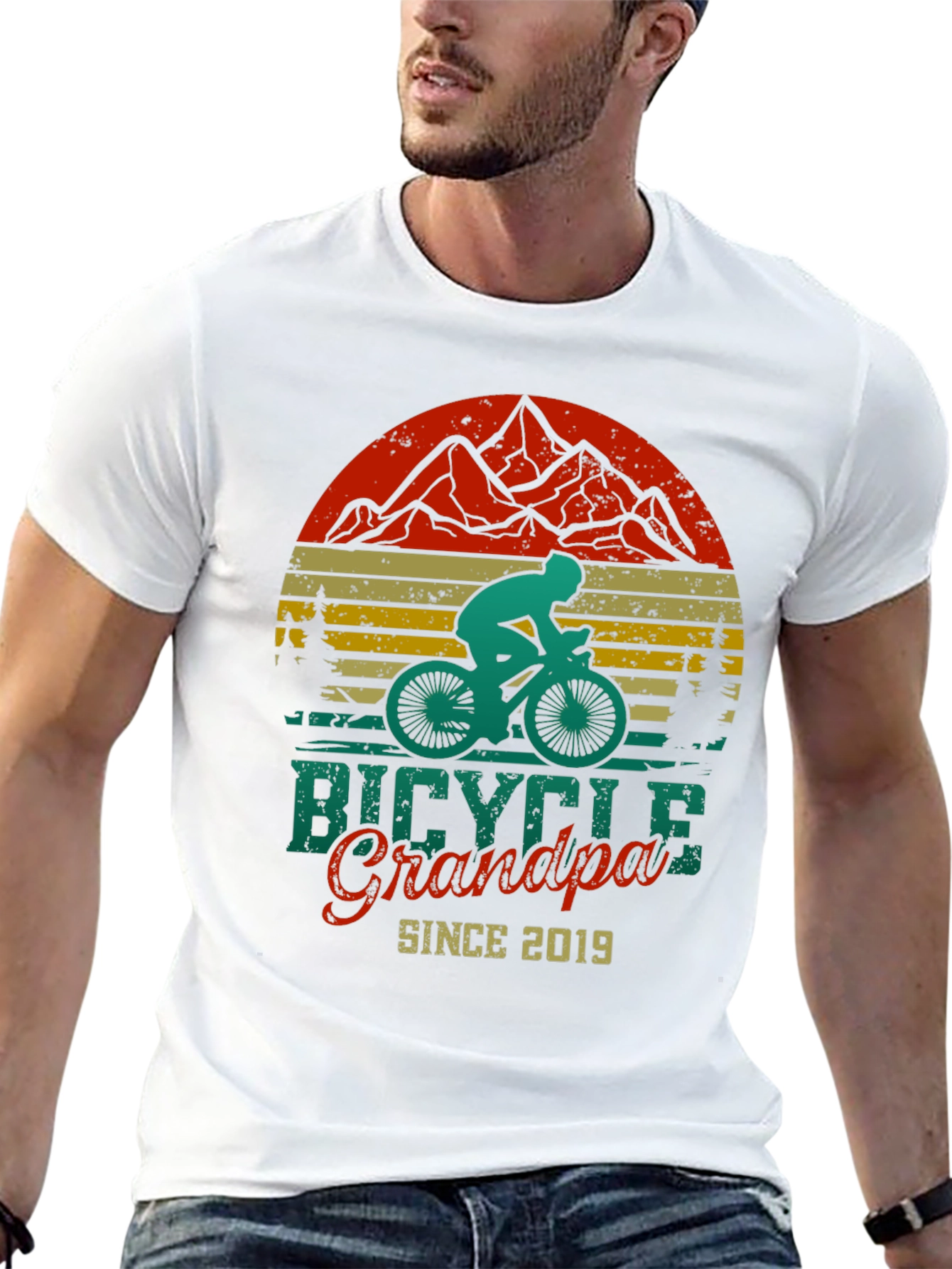 Bicycle Grandpa Since 2019 T-Shirt