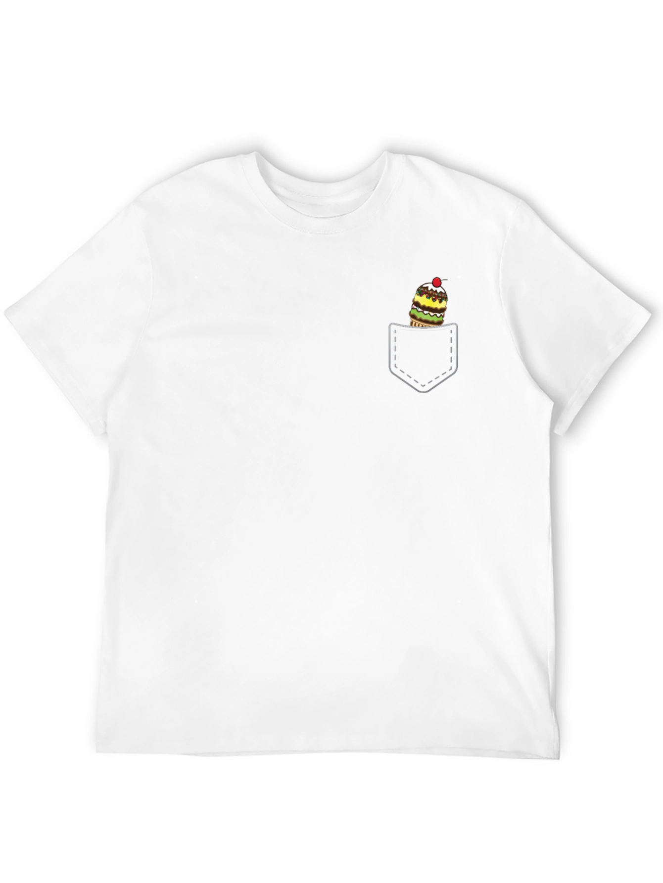 Novelty Ice Cream Pocket T-Shirt