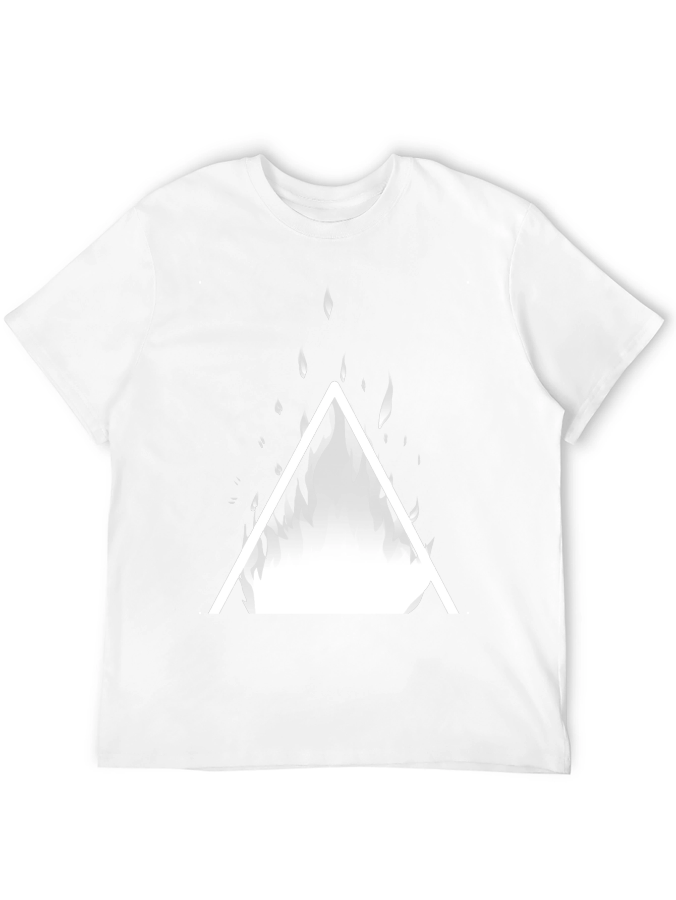 Geometric Fire Triangle Graphic Tee