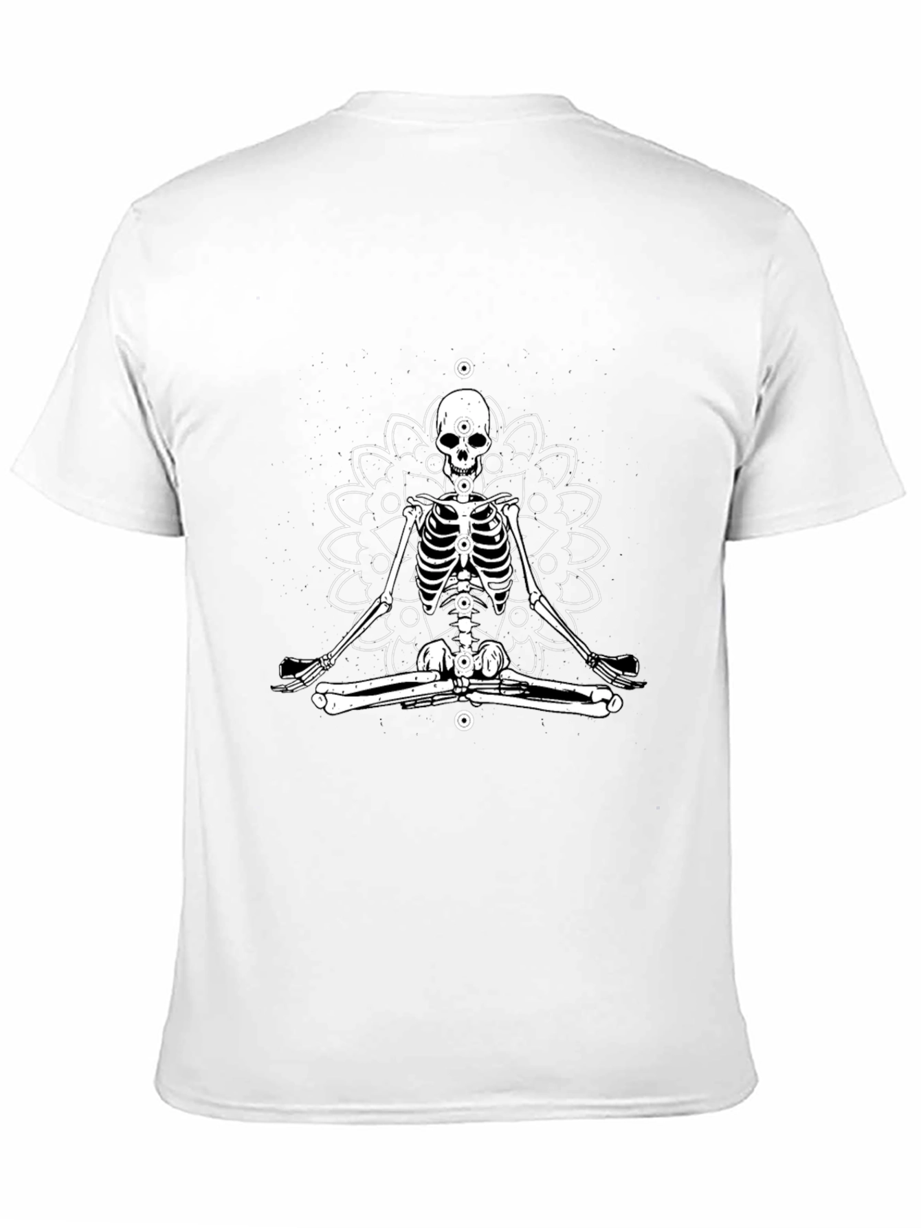 Meditating Skeleton T-Shirt - Yoga Death Tee