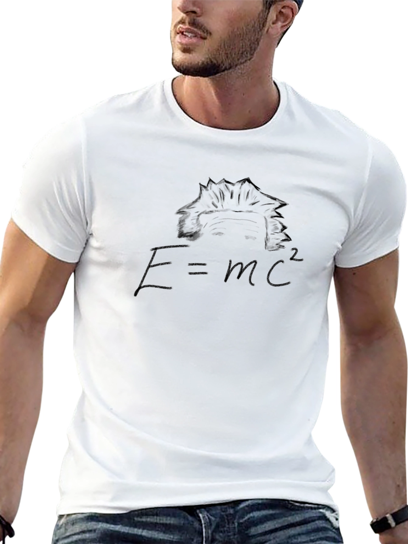 Einstein E=mc2 Black T-Shirt
