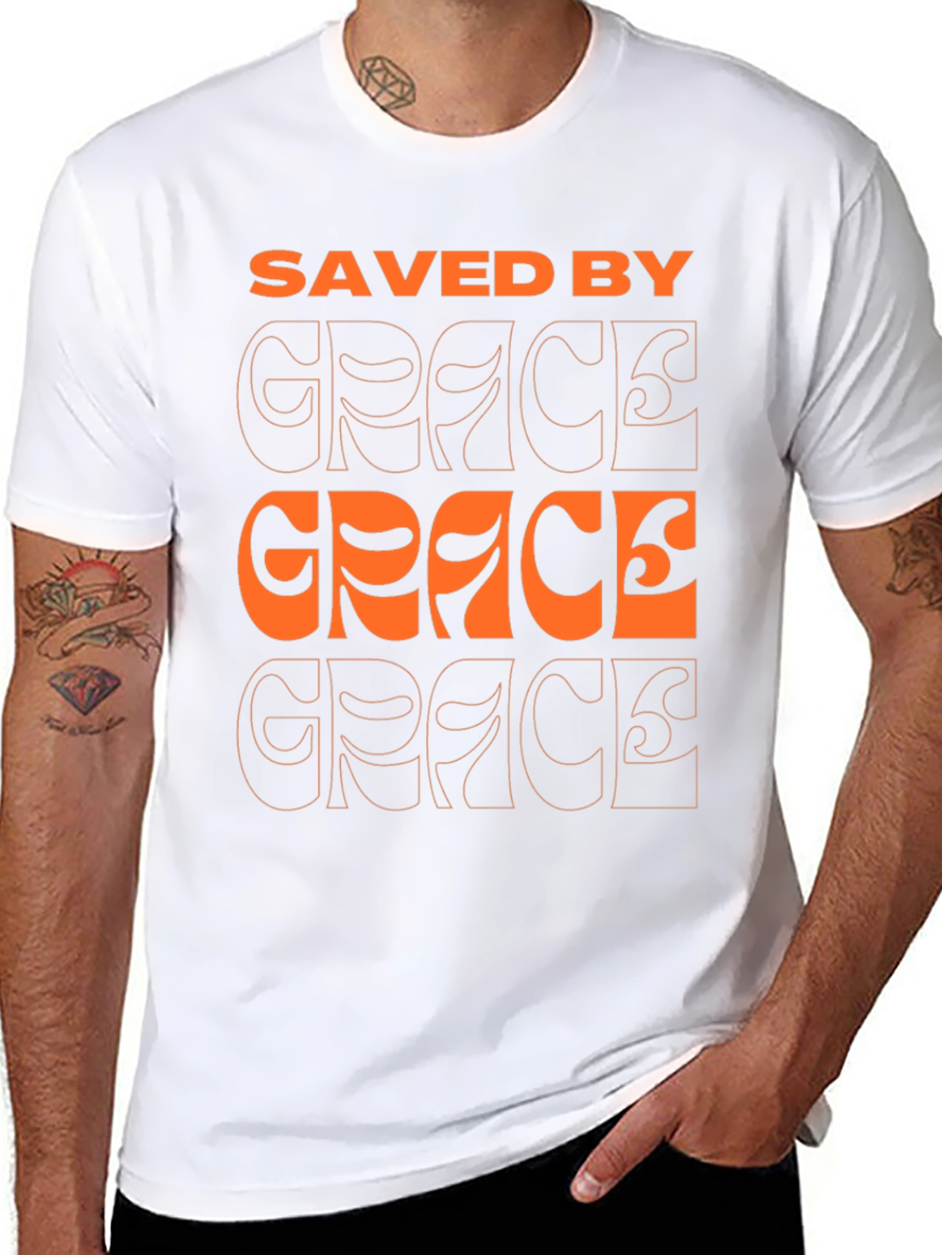 Saved By Grace Graphic T-Shirt