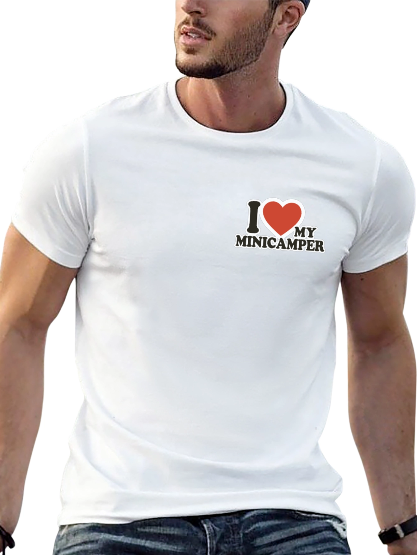 I Love My Minicamper Black T-Shirt