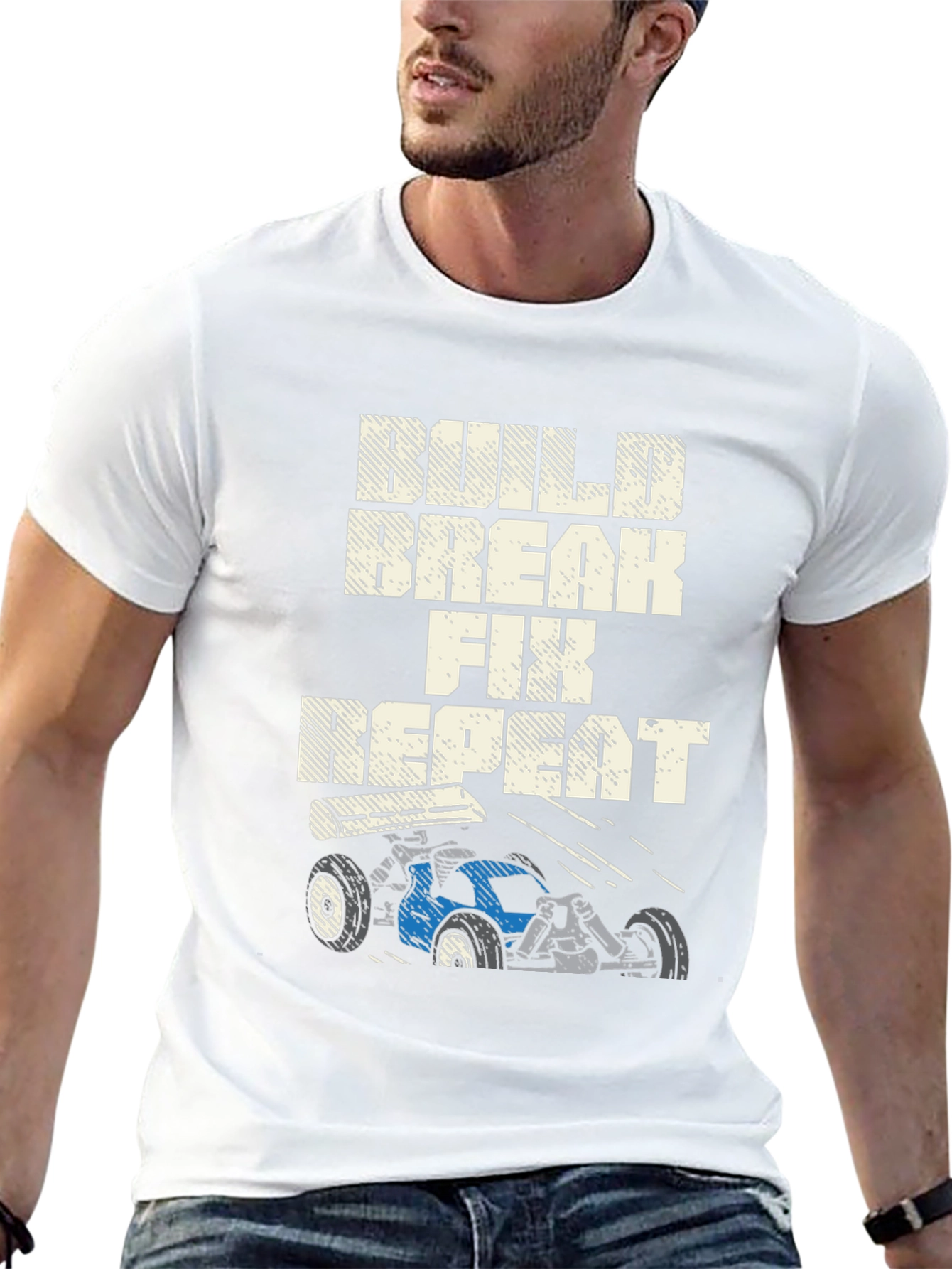 Build Break Fix Repeat RC Car T-Shirt