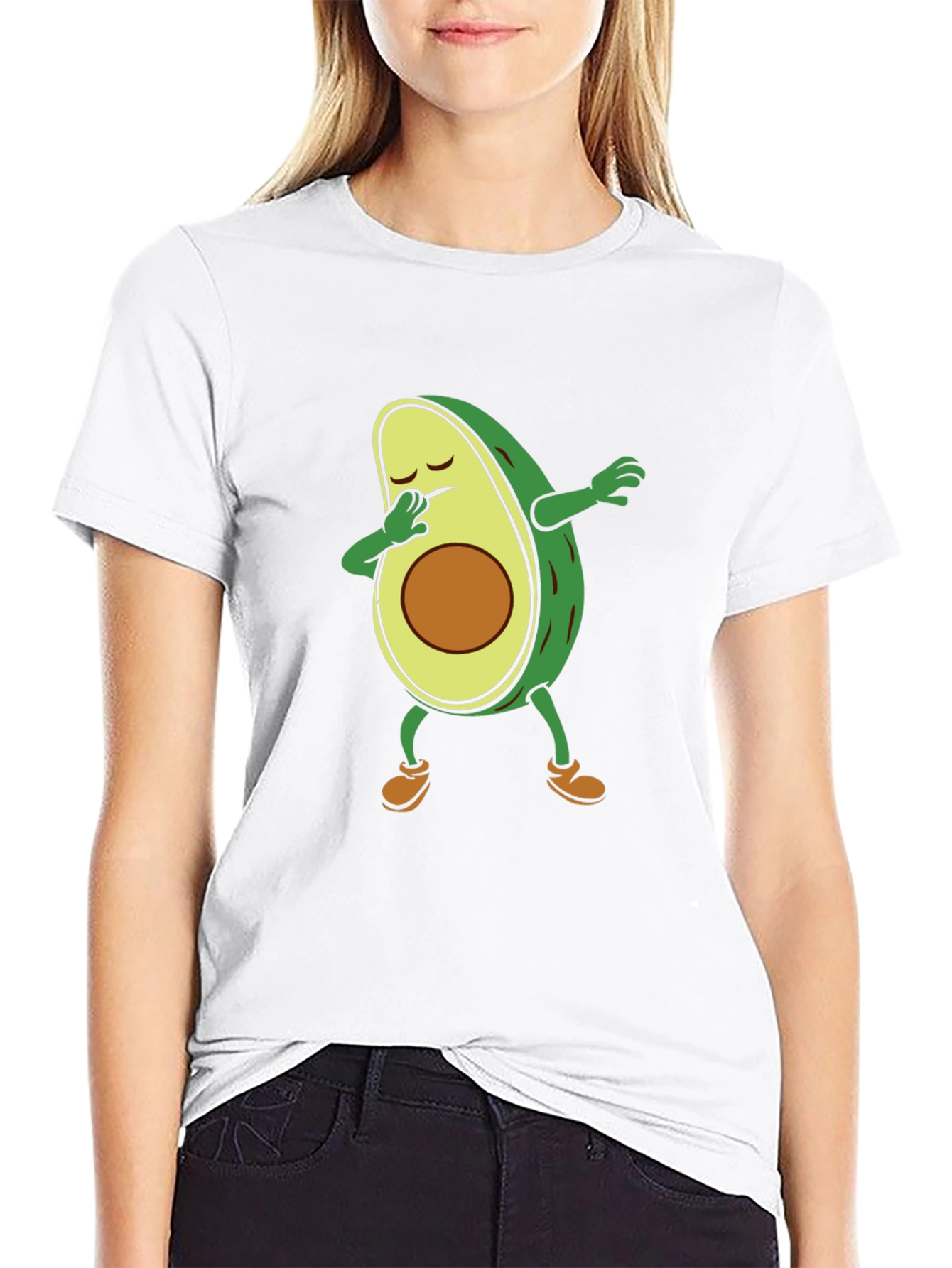 Avocado Dabbing T-Shirt - Trendy & Fun!