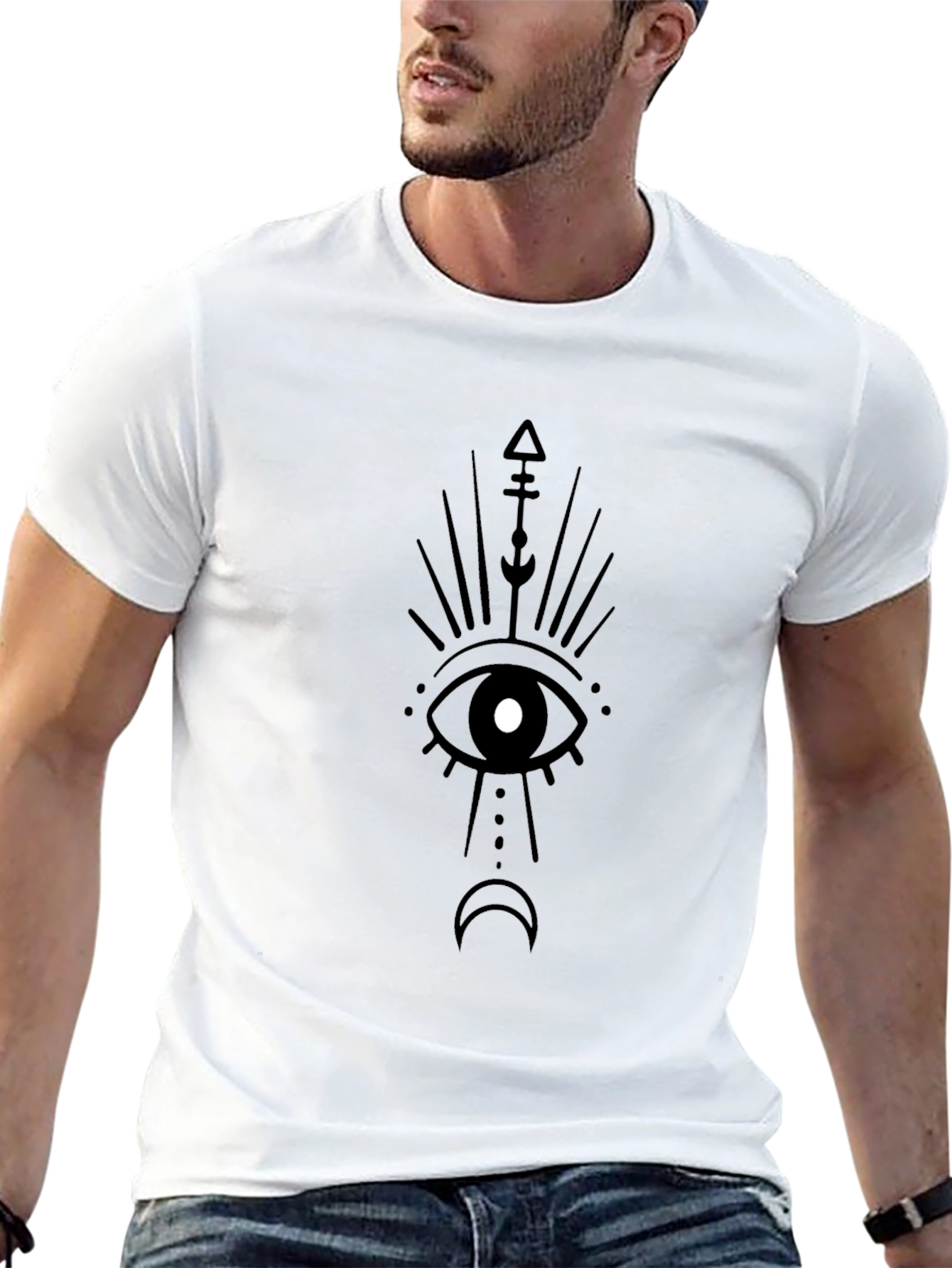 Mystic Eye Graphic Tee - Unisex Black T-Shirt