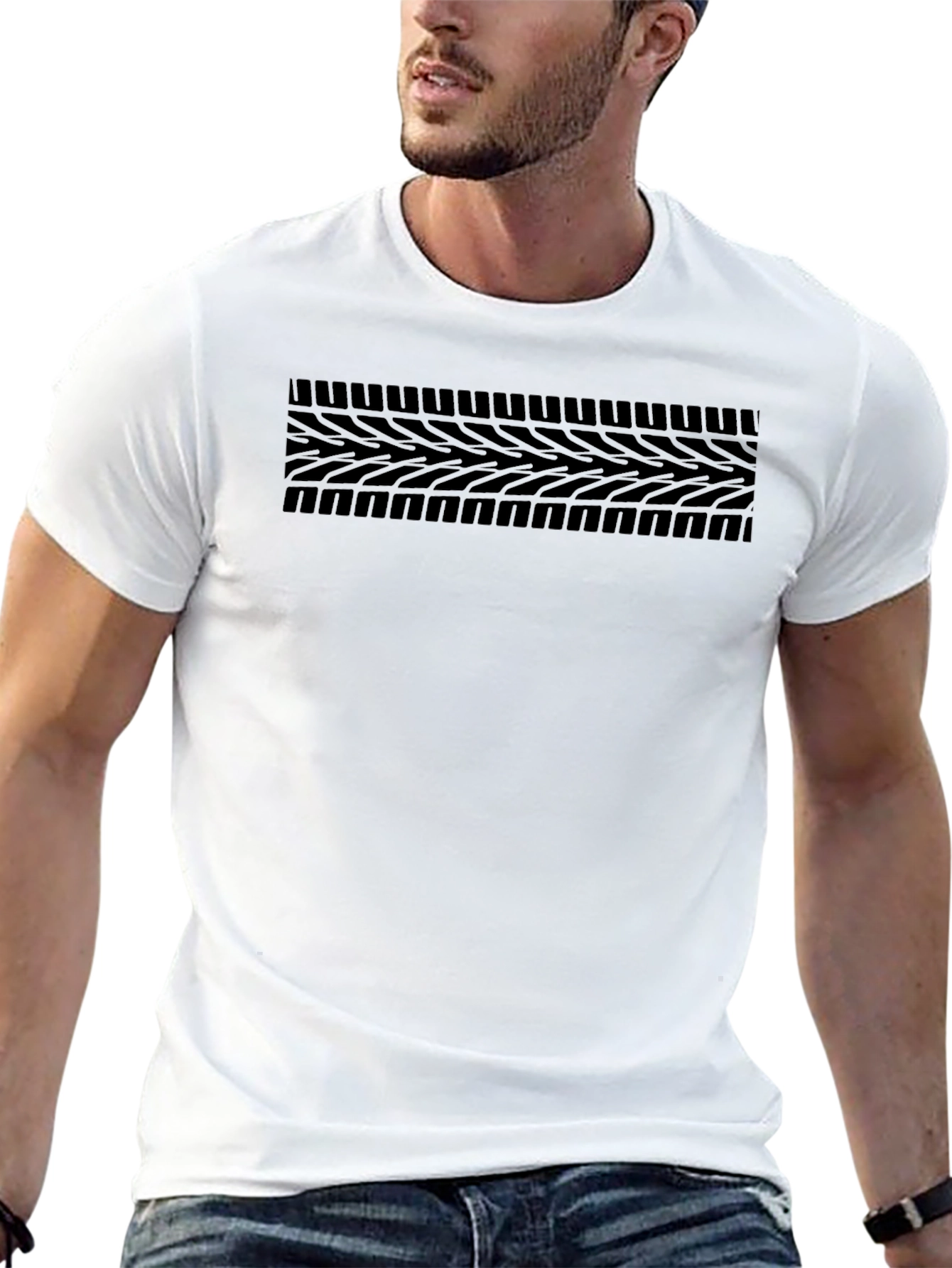 Black Tire Tread T-Shirt - Automotive Enthusiast Tee