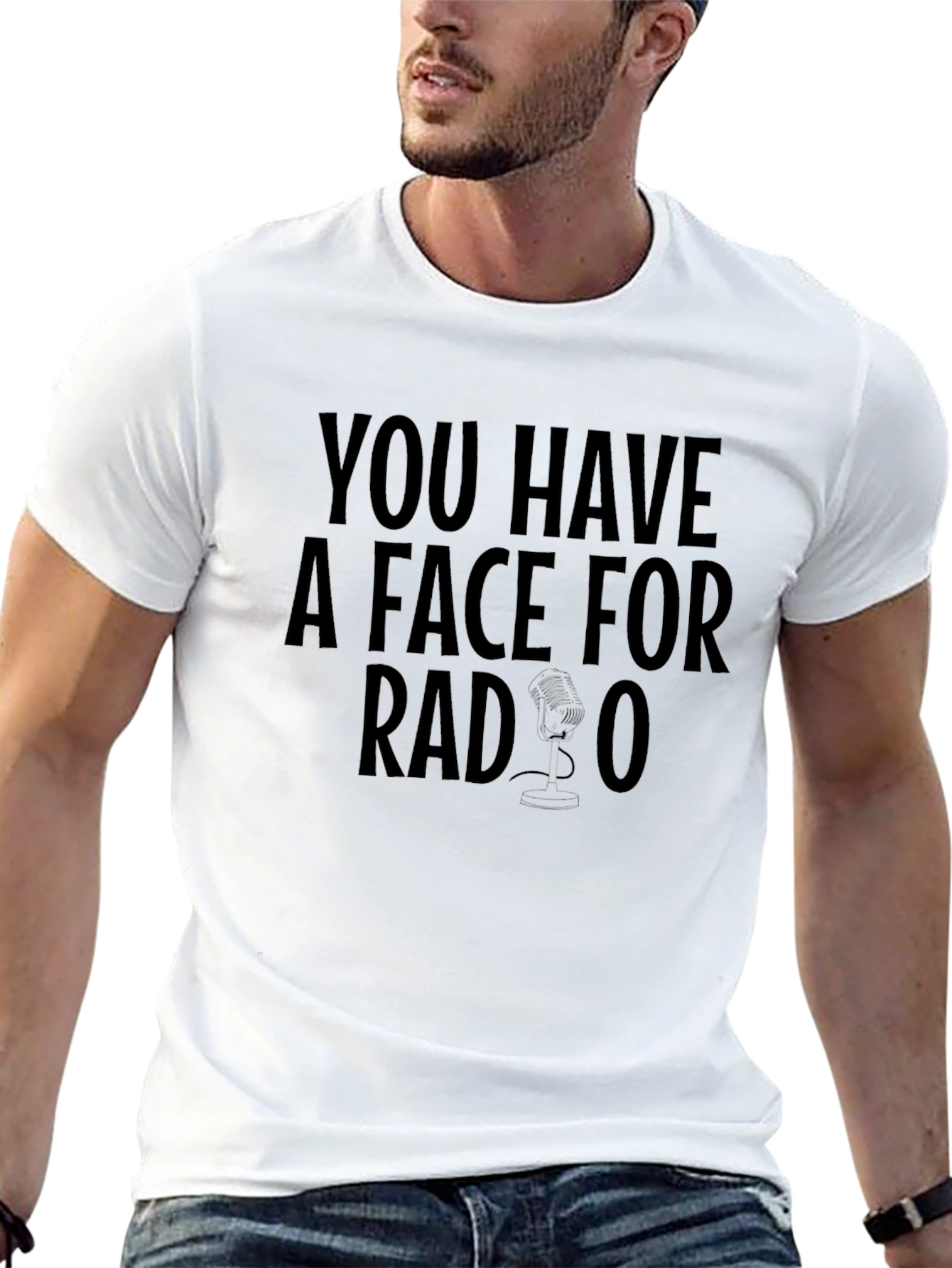 Face for Radio T-Shirt Funny Graphic Tee