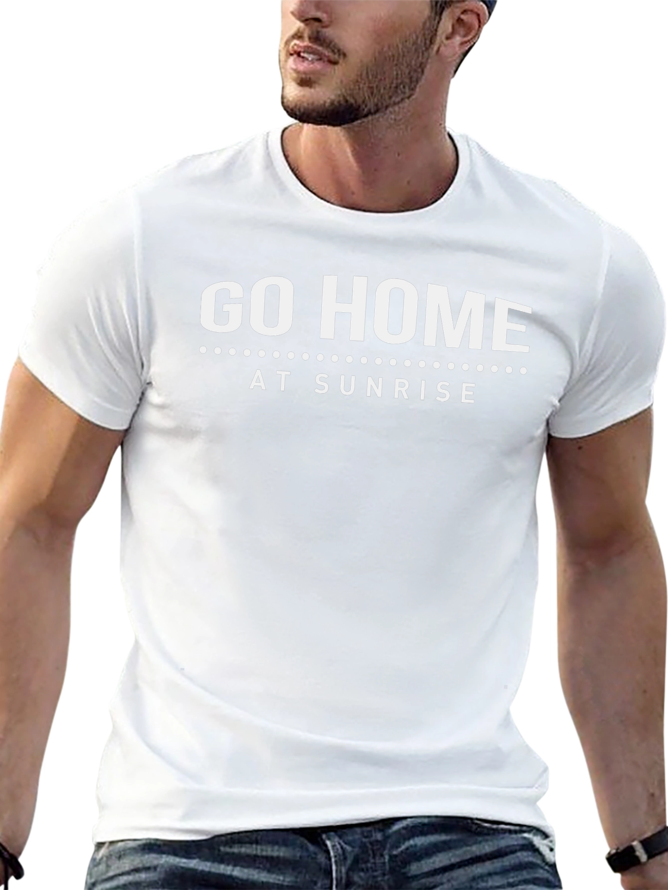 Go Home At Sunrise Black T-Shirt