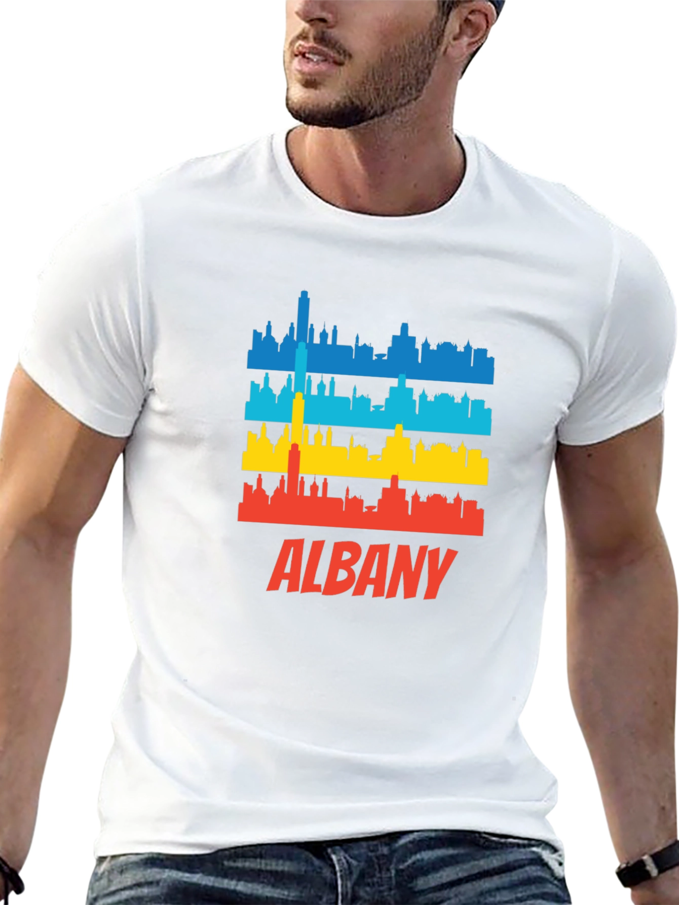 Albany Skyline Graphic T-Shirt