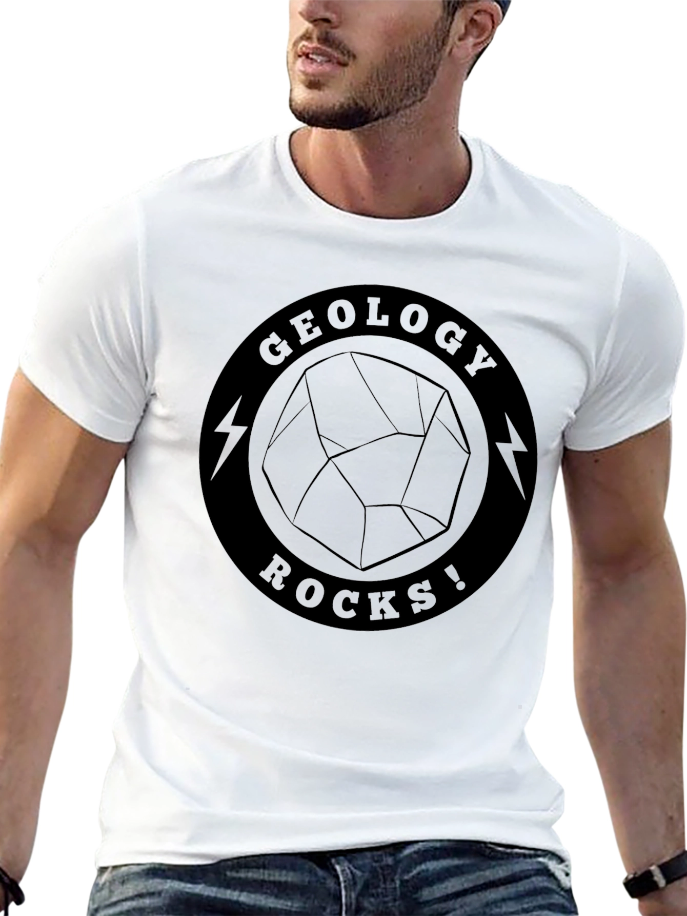 Geology Rocks! Black Graphic T-Shirt