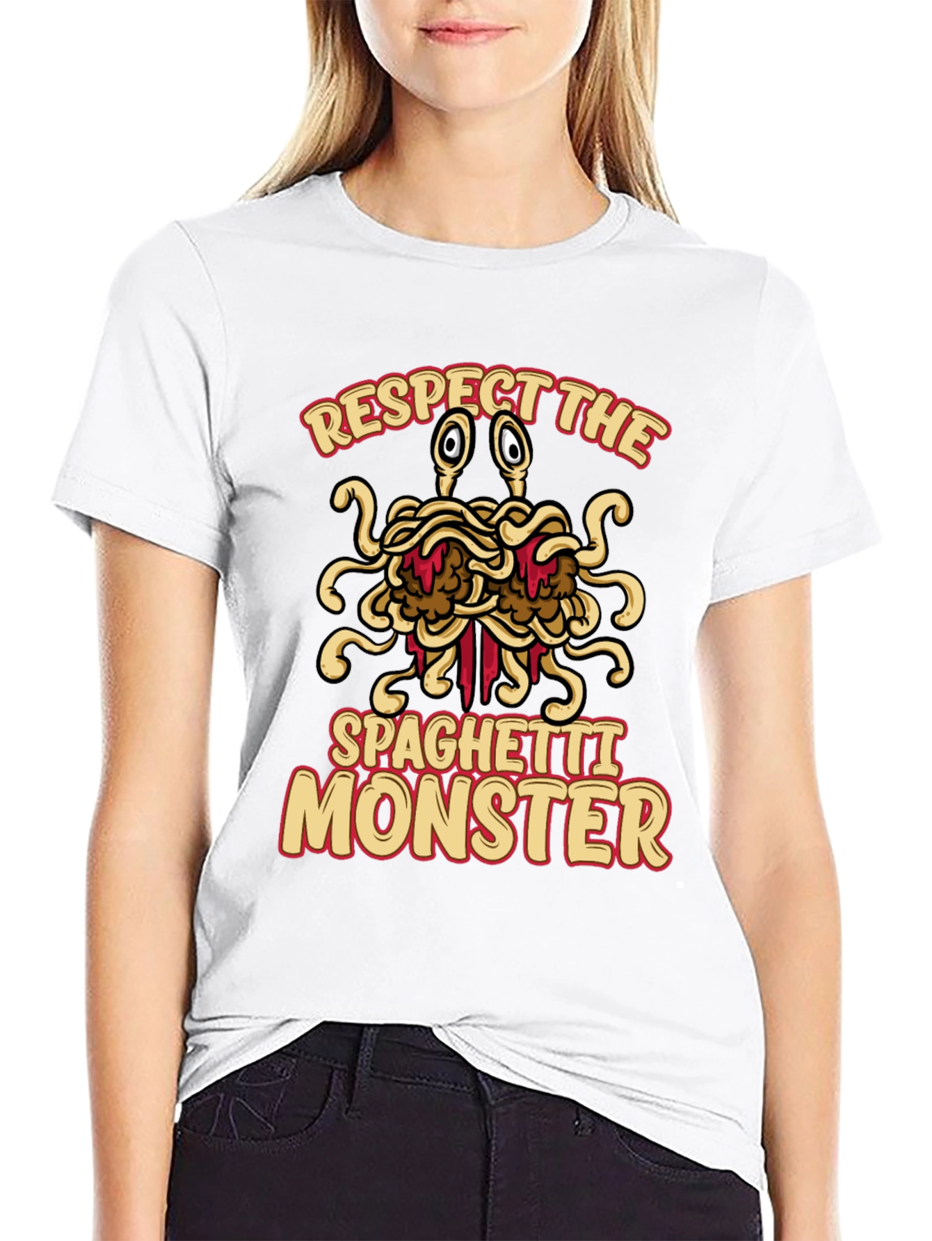 Respect The Spaghetti Monster Graphic Tee