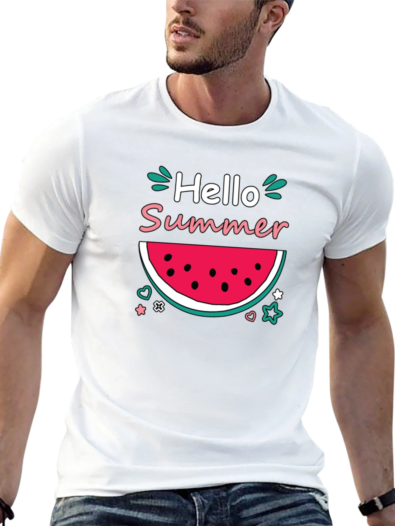 Hello Summer Watermelon Graphic Tee
