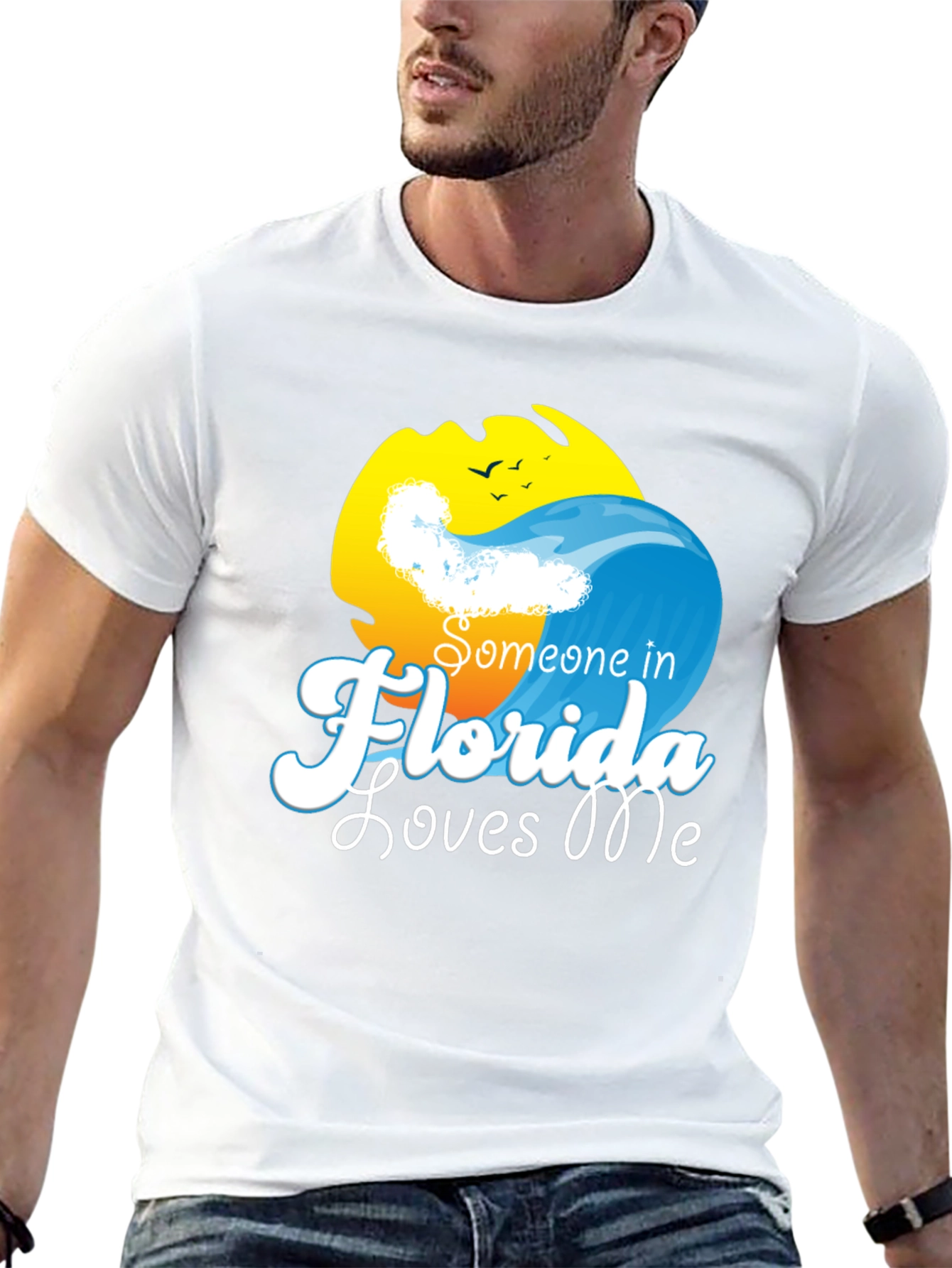 Someone in Florida Loves Me - Novelty T-Shirt