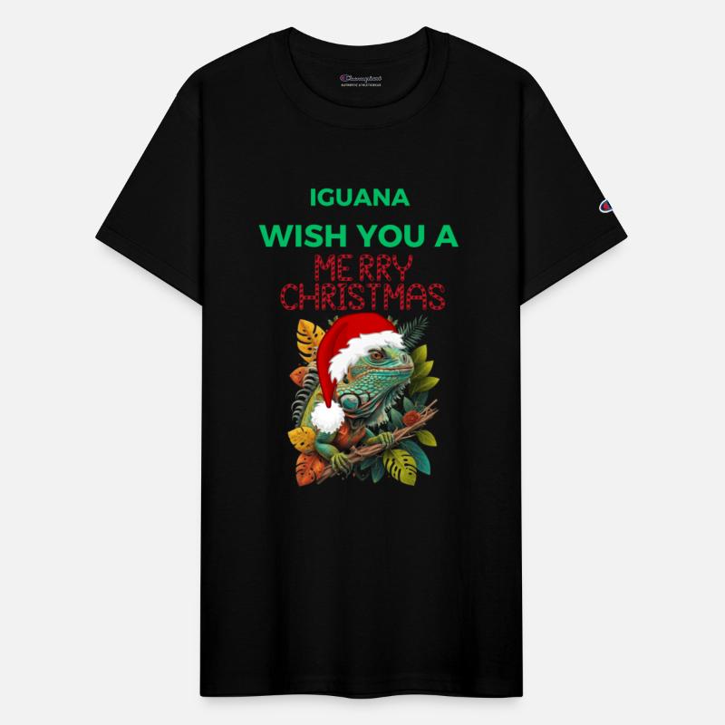 WISH YOU A IGUANA MERRY CHRISTMAS