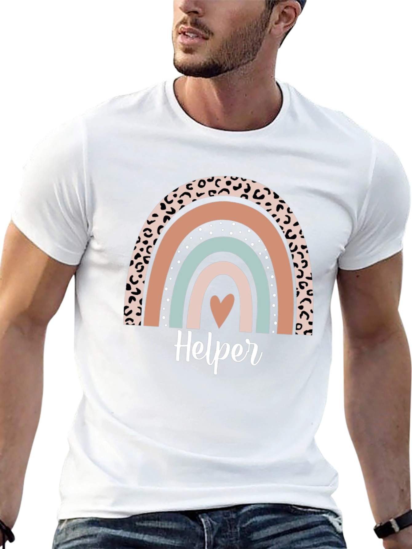 Helper Rainbow Graphic T-Shirt