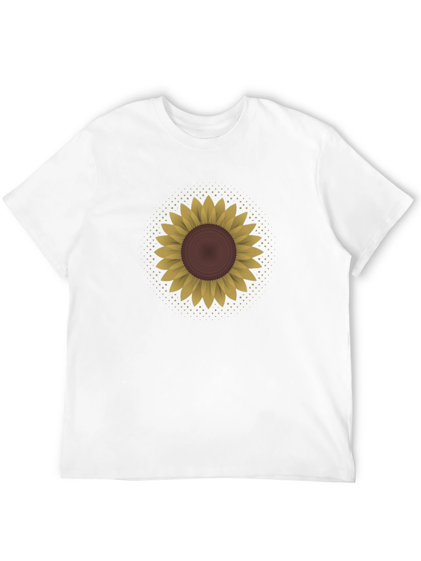 Sunflower Graphic Tee - Black Cotton Blend