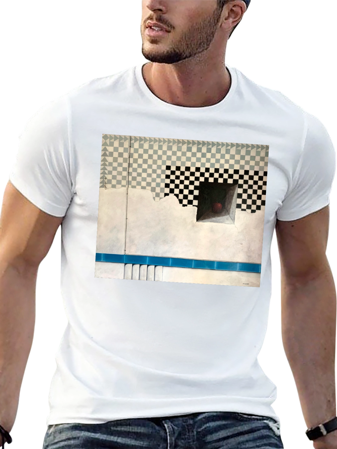 Optical Illusion Art Tee - Abstract Design T-Shirt