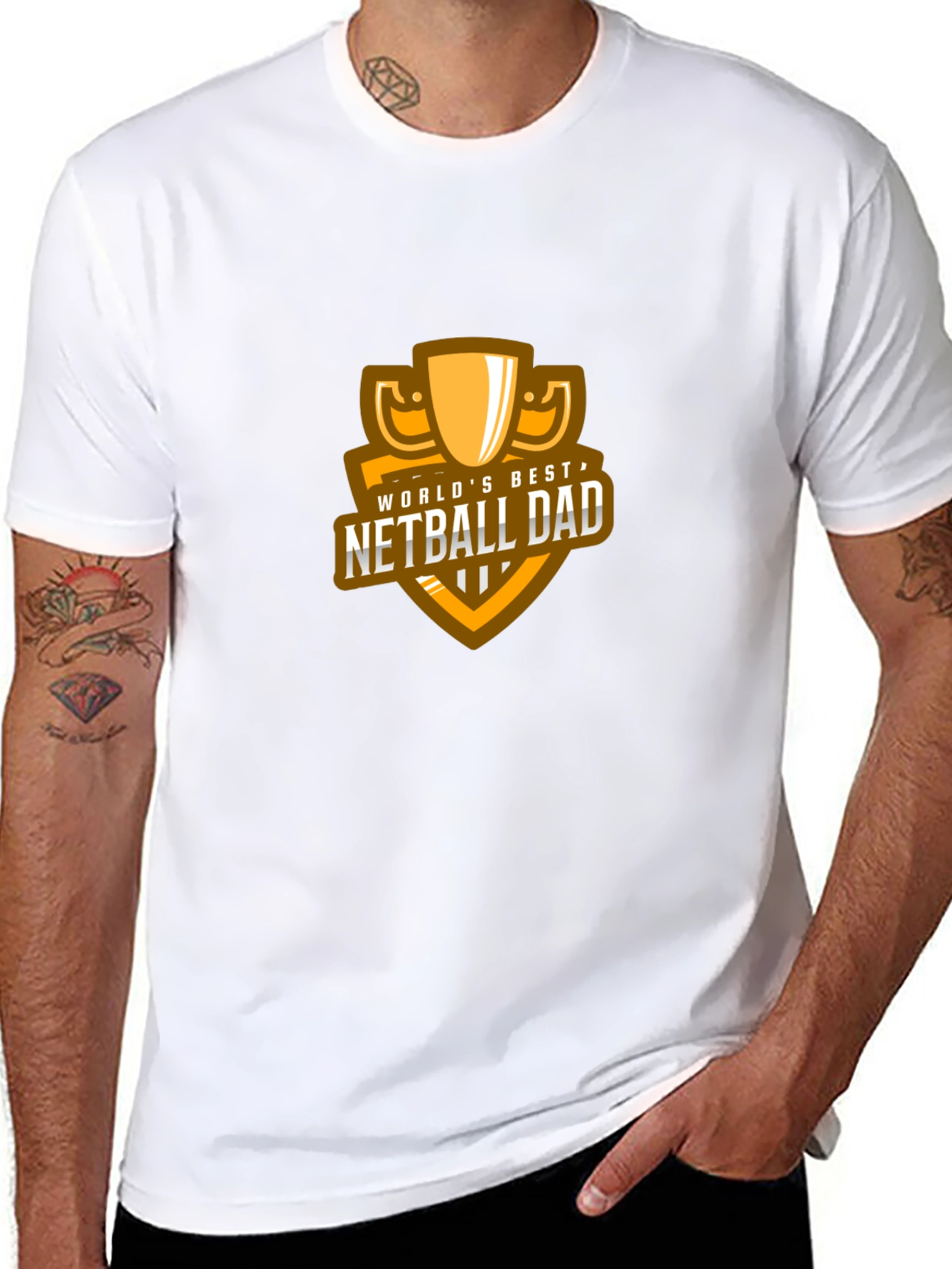 Worlds Best Netball Dad T-Shirt