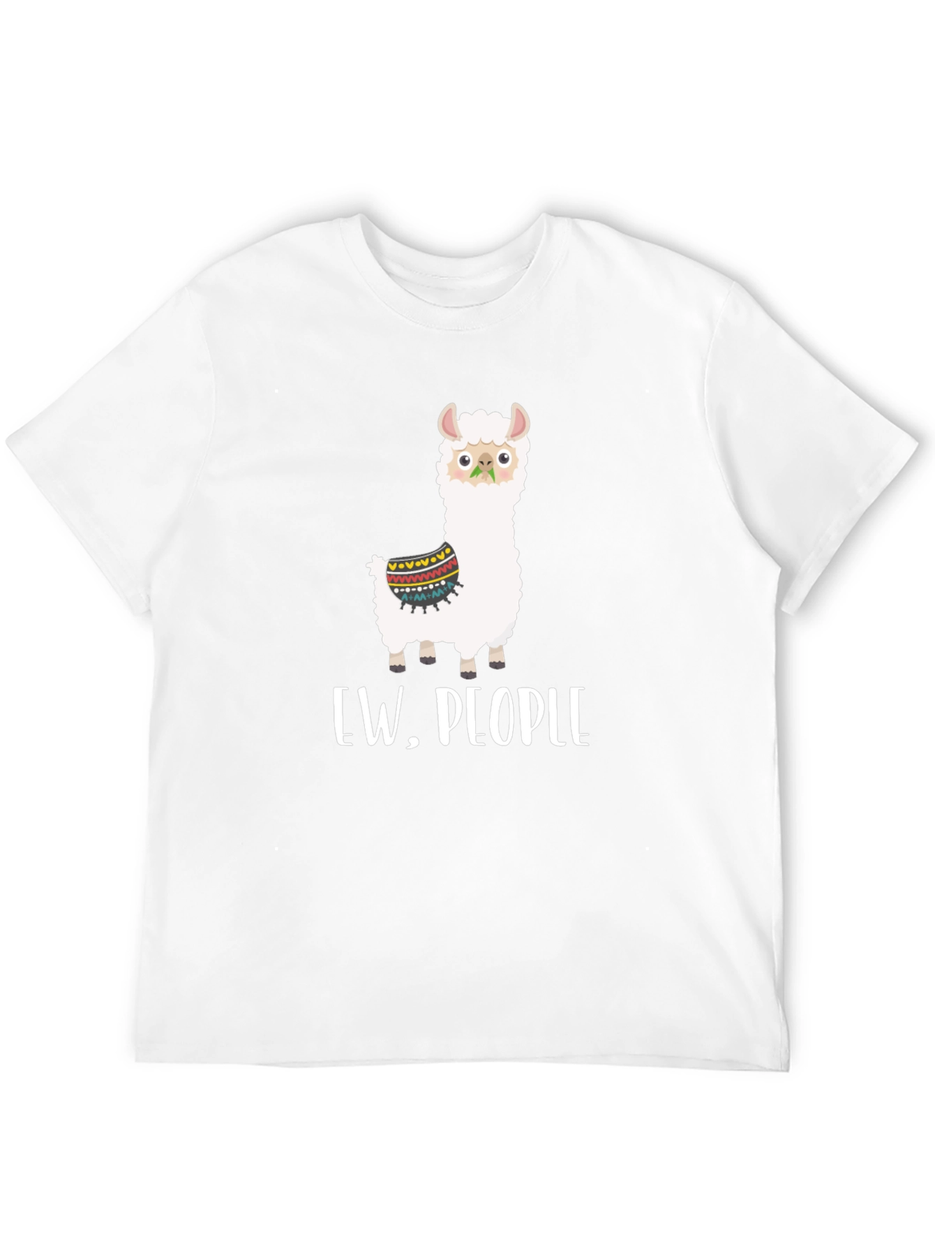 Ew People Llama Graphic Tee - Quirky Comfort