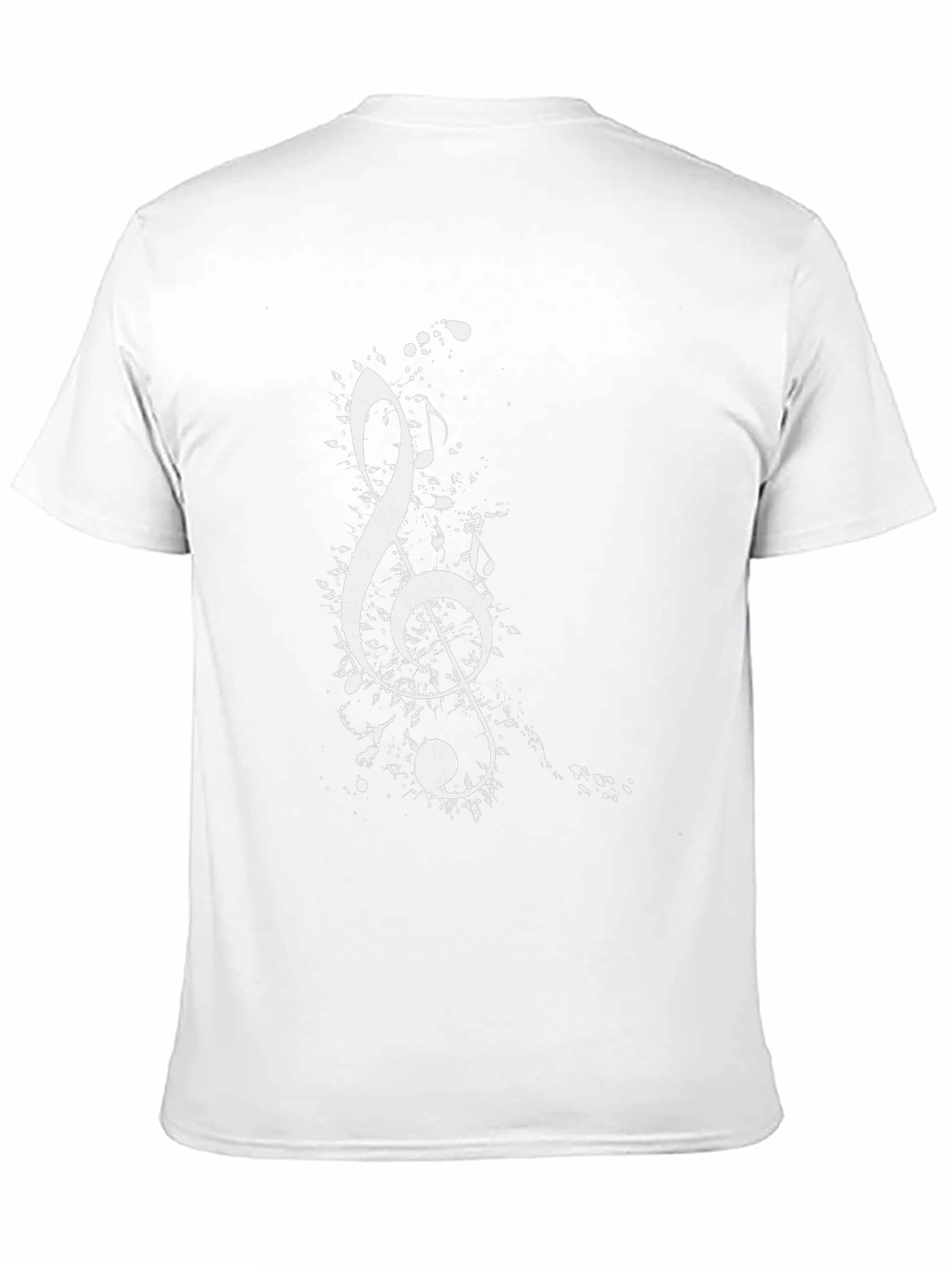 Musical Clef Graphic T-Shirt - Classic Black