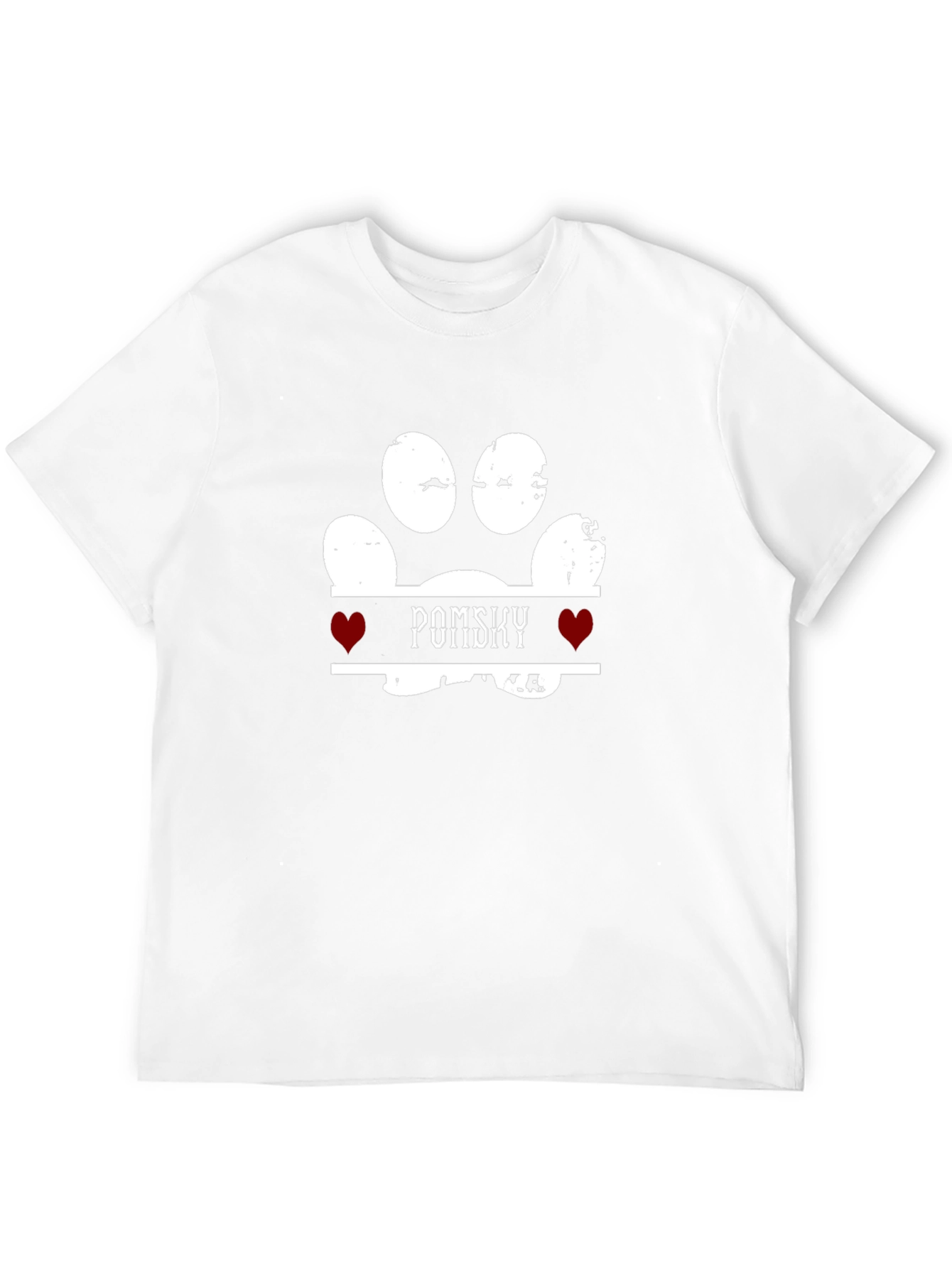 Pomsky Paw Print T-Shirt