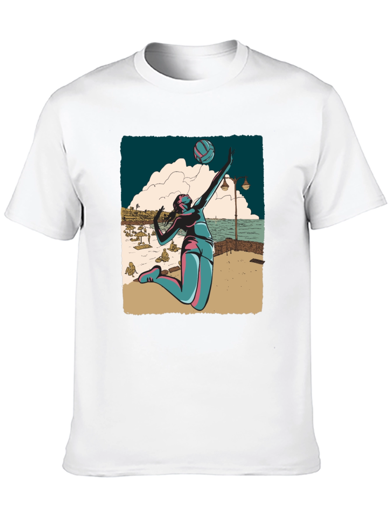 Beach Volleyball T-Shirt - Stylish Graphic Tee