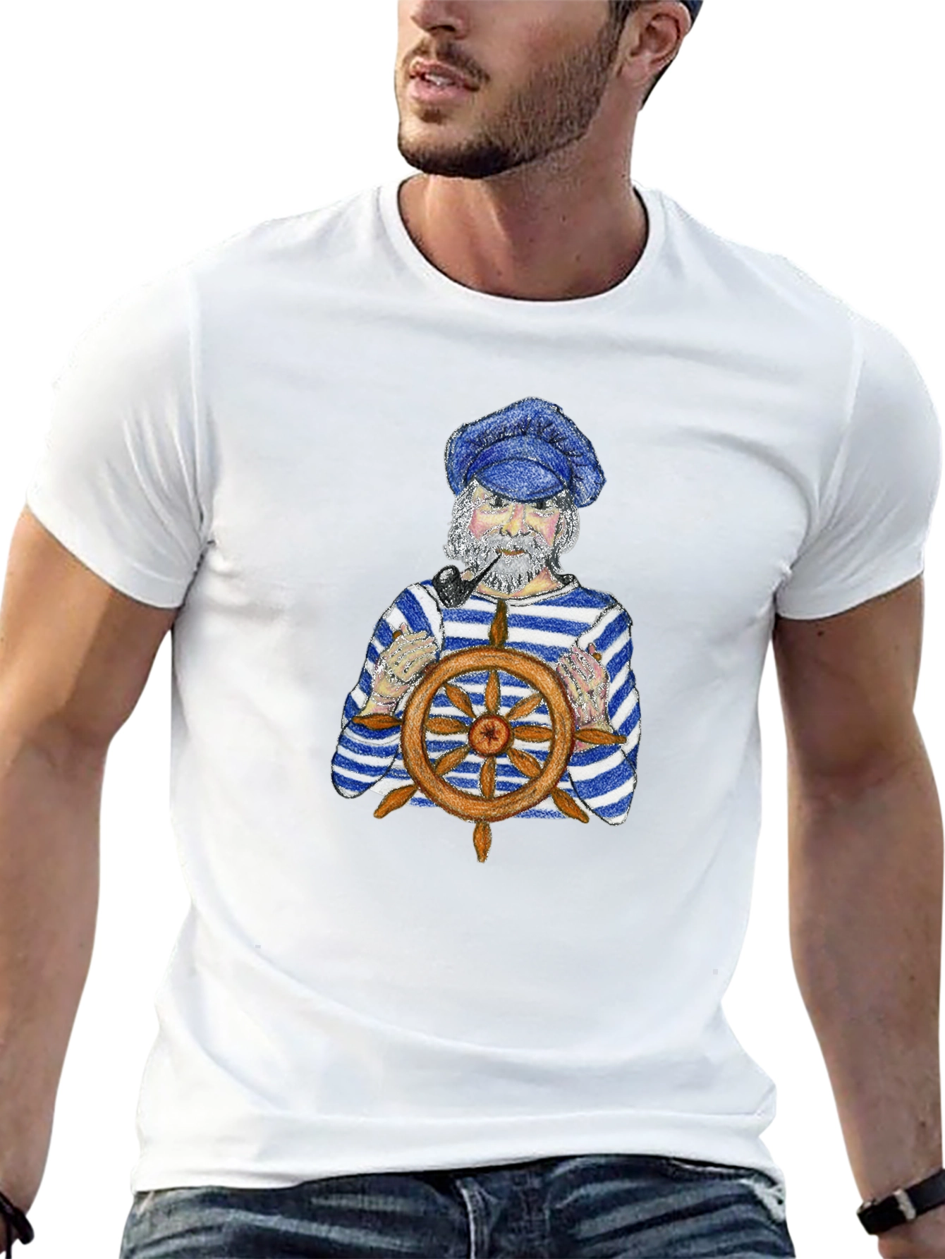 Nautical Captain Graphic T-Shirt
