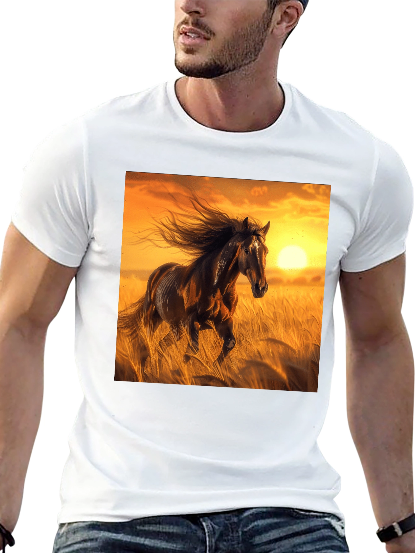 Majestic Horse Graphic T-Shirt