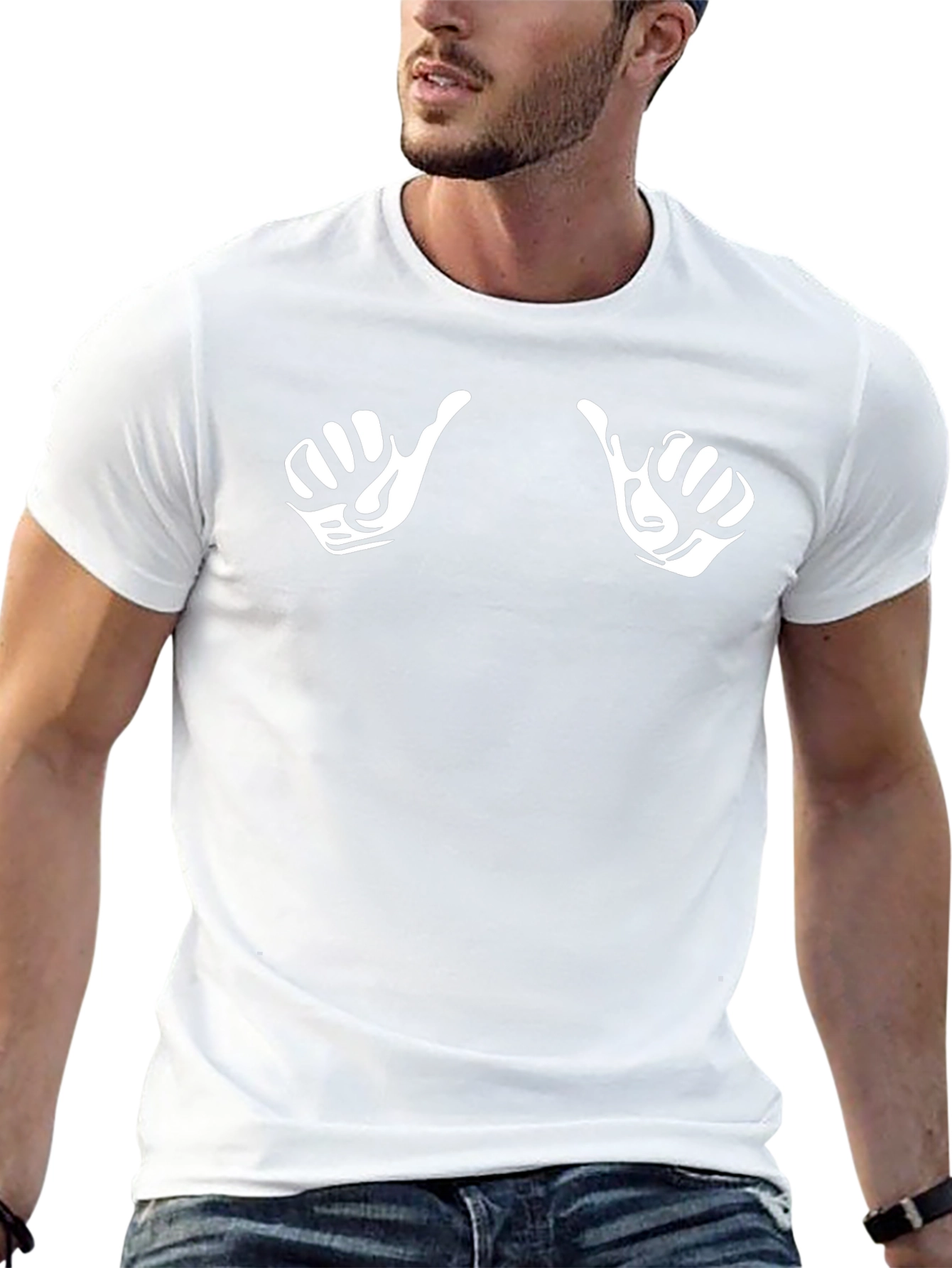 Thumbs Up Graphic Black T-Shirt