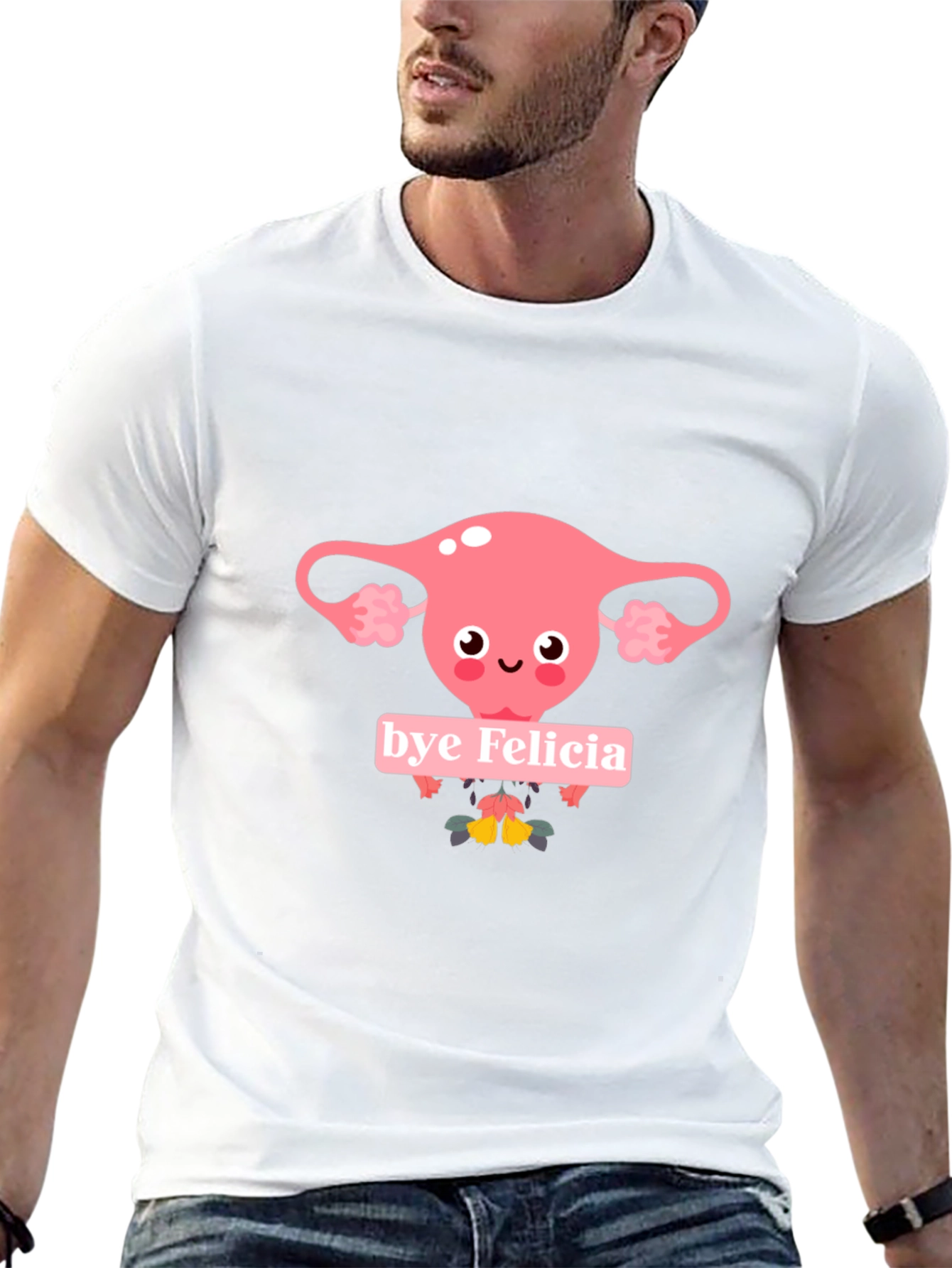Bye Felicia Uterus Graphic Tee - Black Cotton T-Shirt